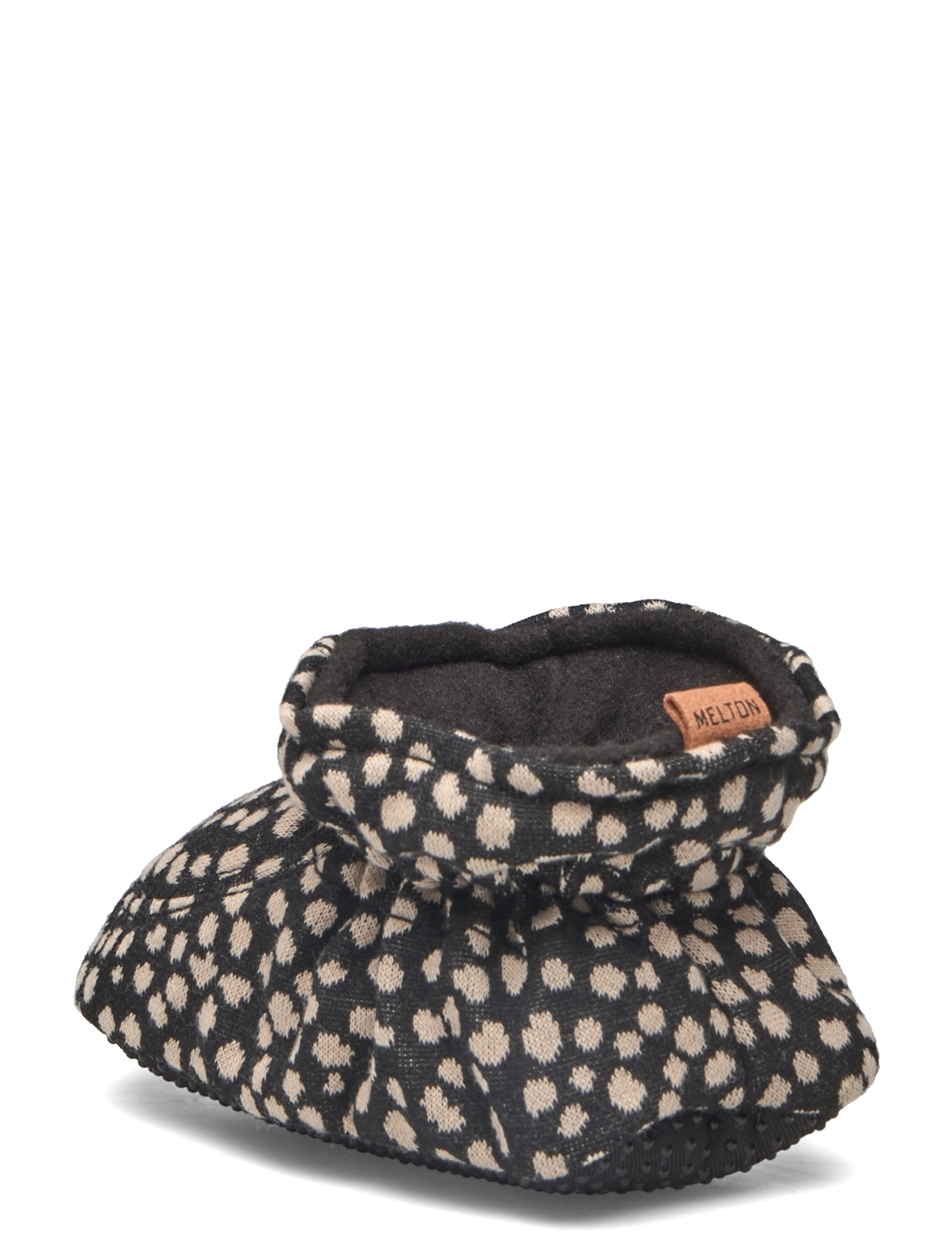 Melton - Spots textile slippers - black - 2