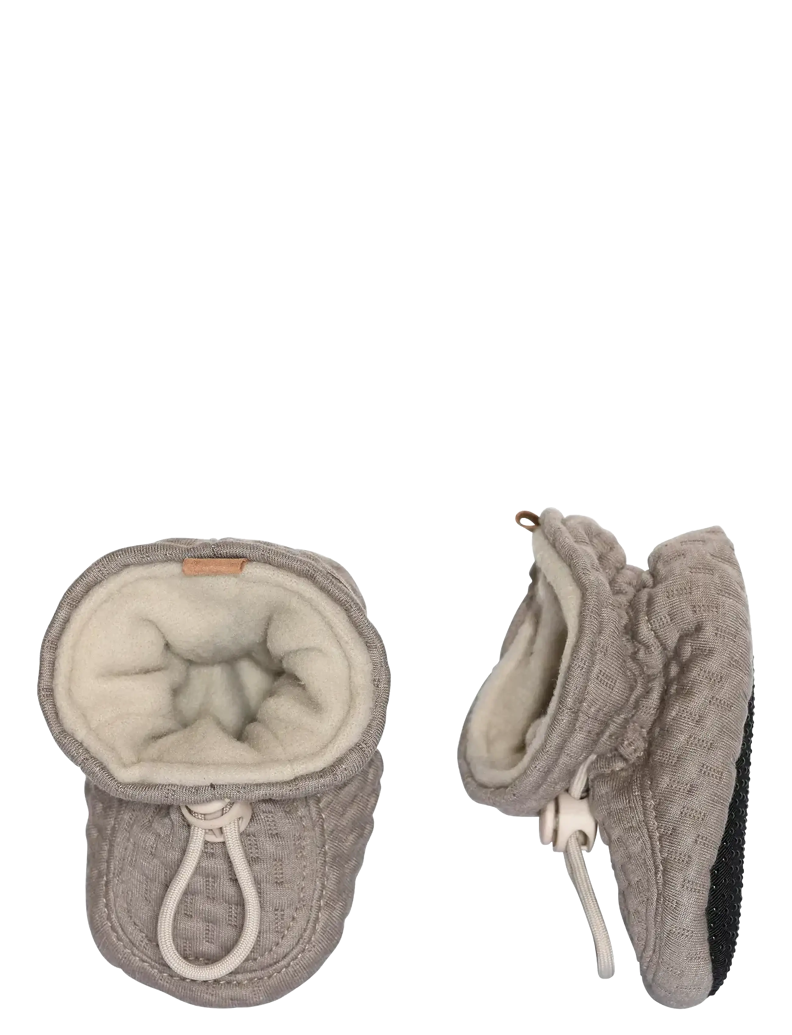 Melton Structure Textile Slippers, Børn, Baby Tekstil Sutsko, Beige, Str: 20/21