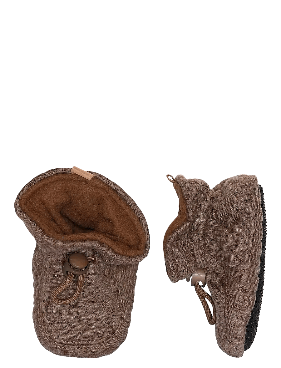Melton - Structure textile slippers - baby-schuhe - denver melange - 0