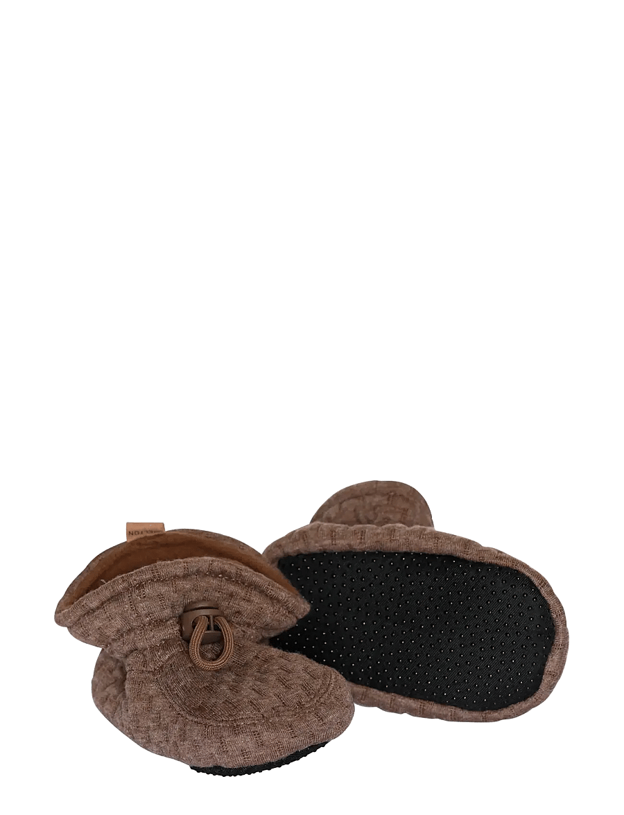 Melton - Structure textile slippers - baby-schuhe - denver melange - 1