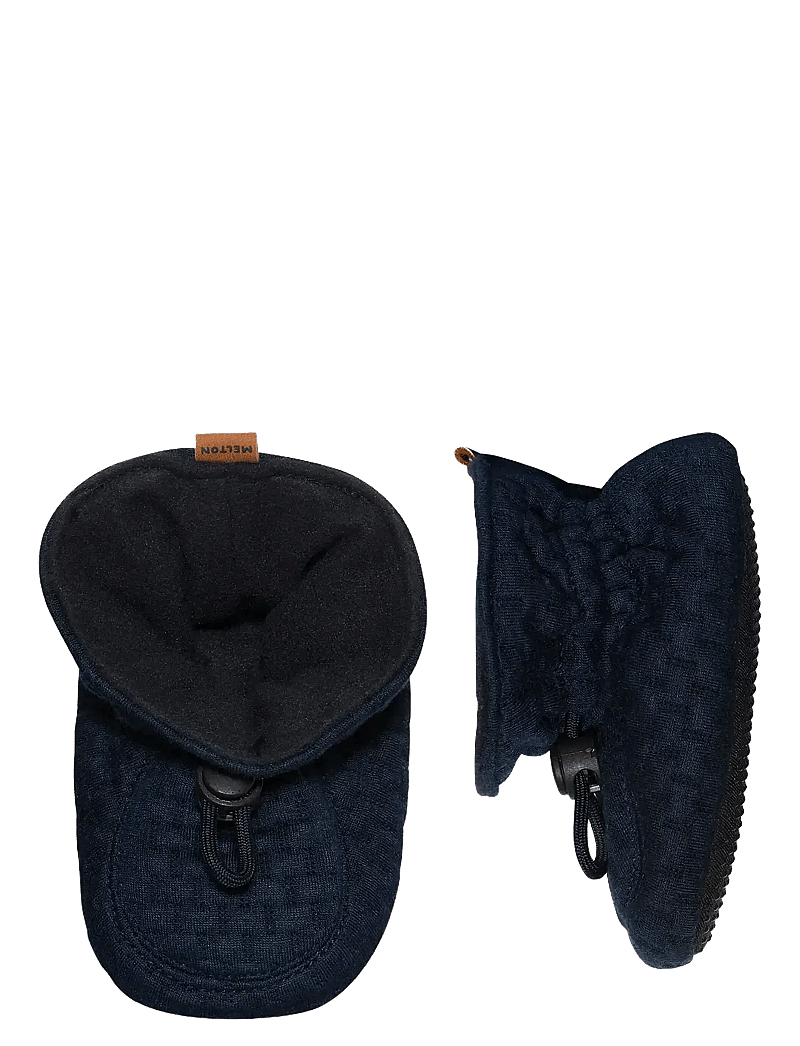 Melton - Structure textile slippers - baby-schuhe - marine - 0