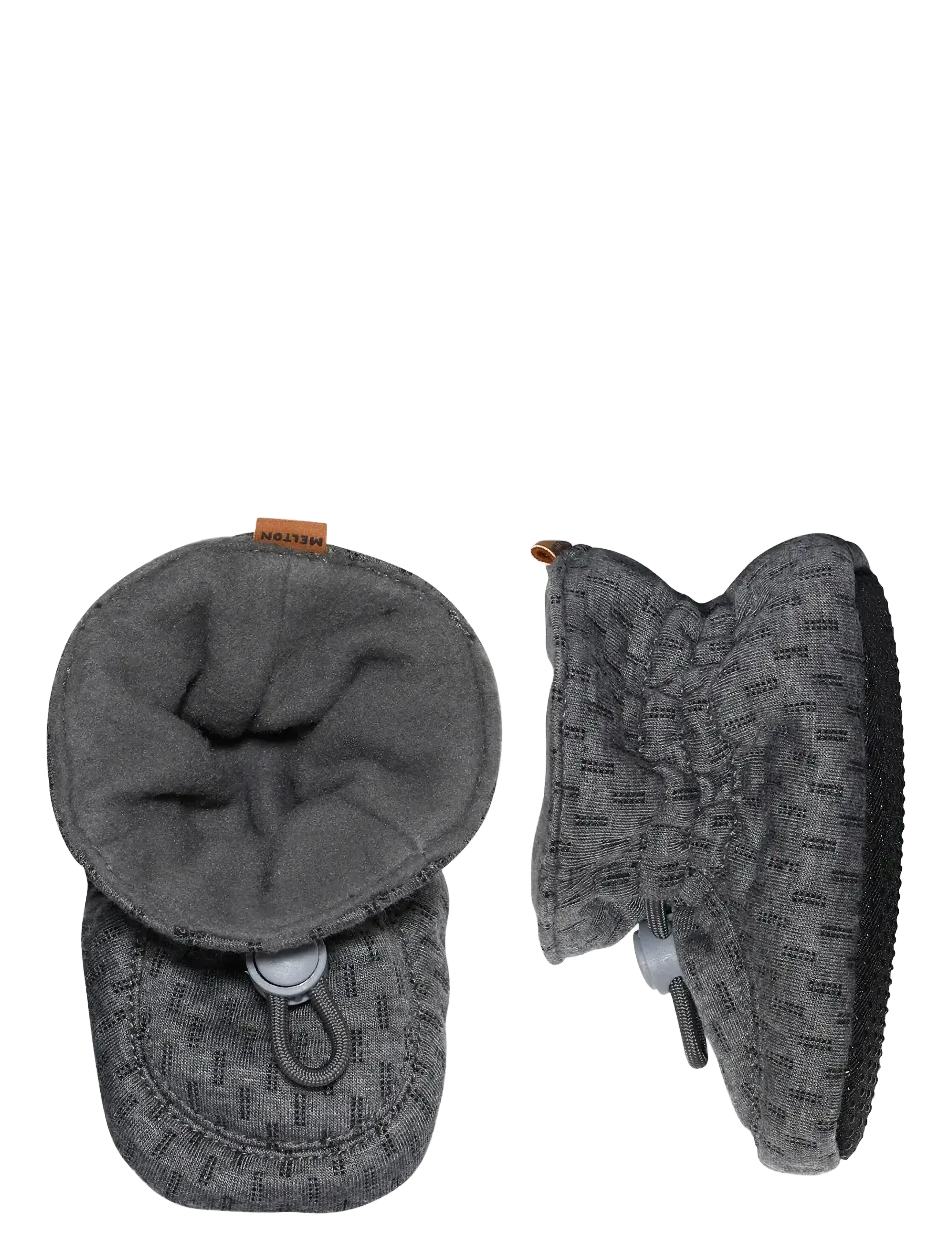 Melton Structure Textile Slippers, 16/17, Grey, Sko > Babystøvler, Børn
