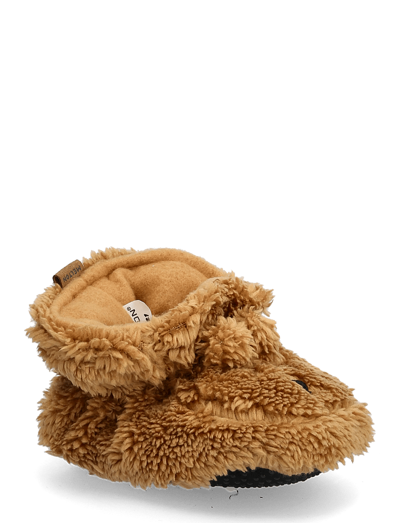 Melton - Bear fluffy slippers - inneskor - apple cinnamon - 0