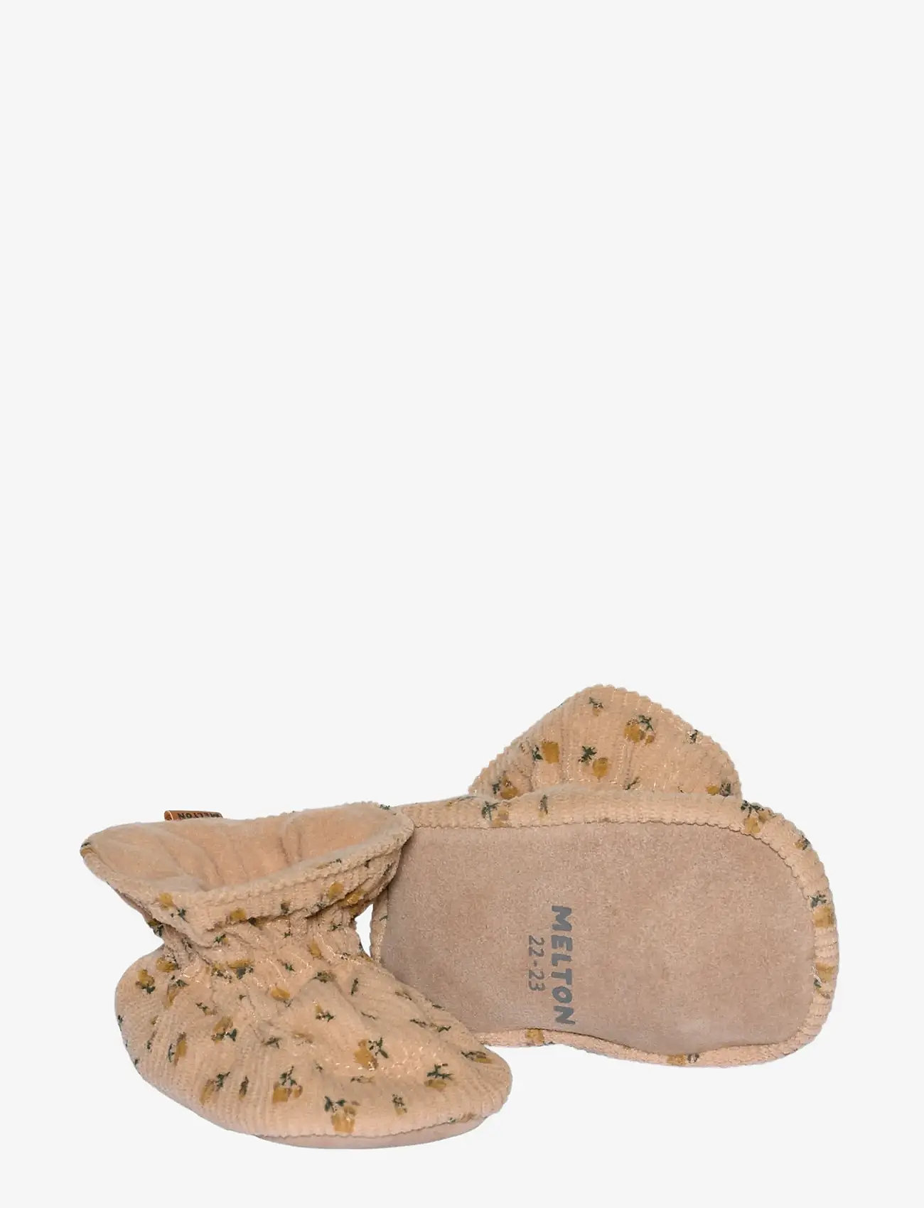 Melton - Floral textile slippers - gift ideas - apple cinnamon - 1