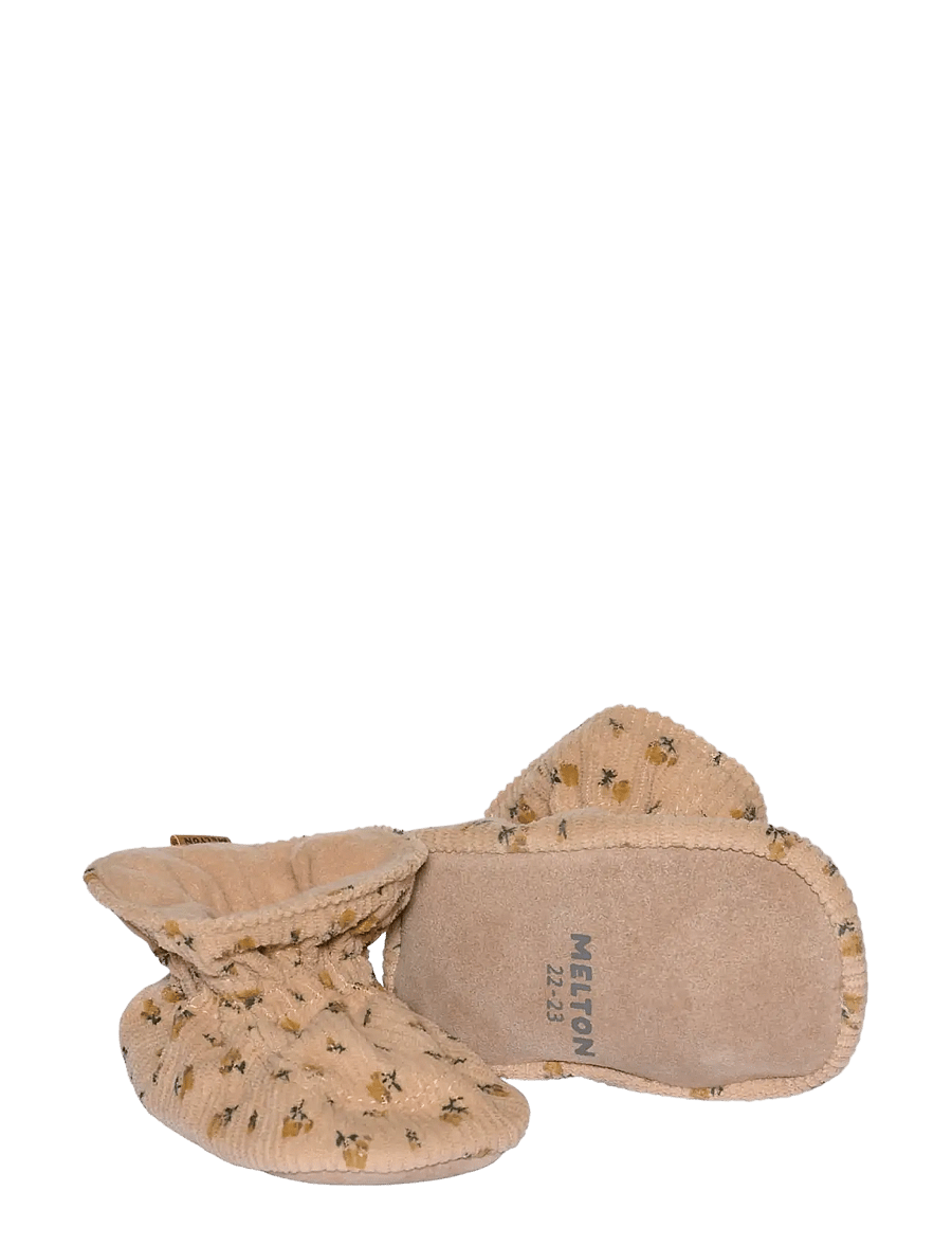Melton - Floral textile slippers - kingiideed - apple cinnamon - 1