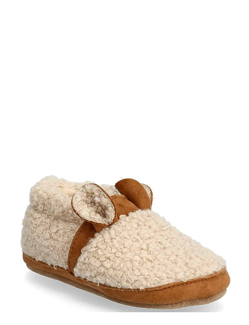 Melton - Fuzzy teddy slippers - oxford tan - 0