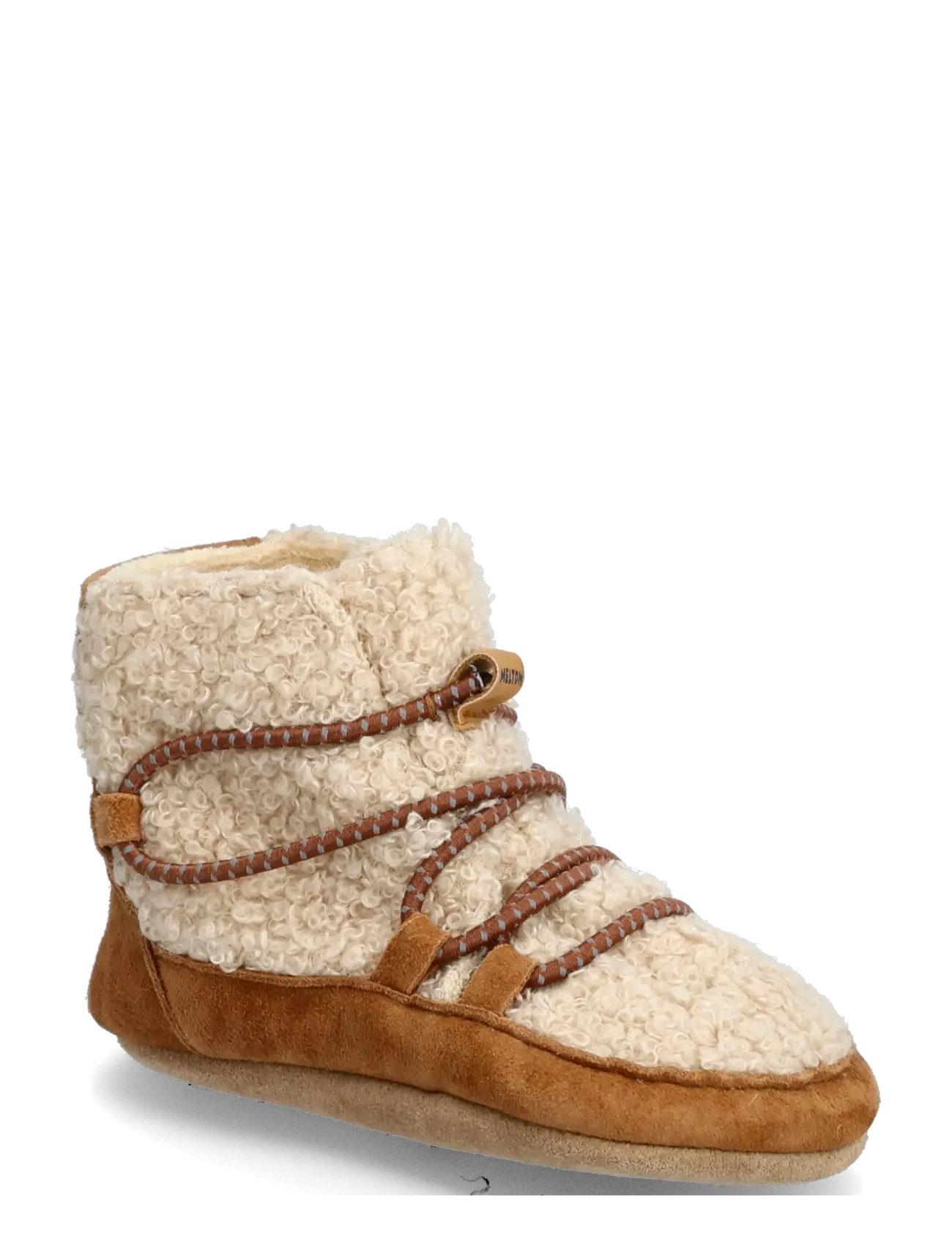 Melton Hiking teddy boots - Hjemmesko - OXFORD TAN / cream