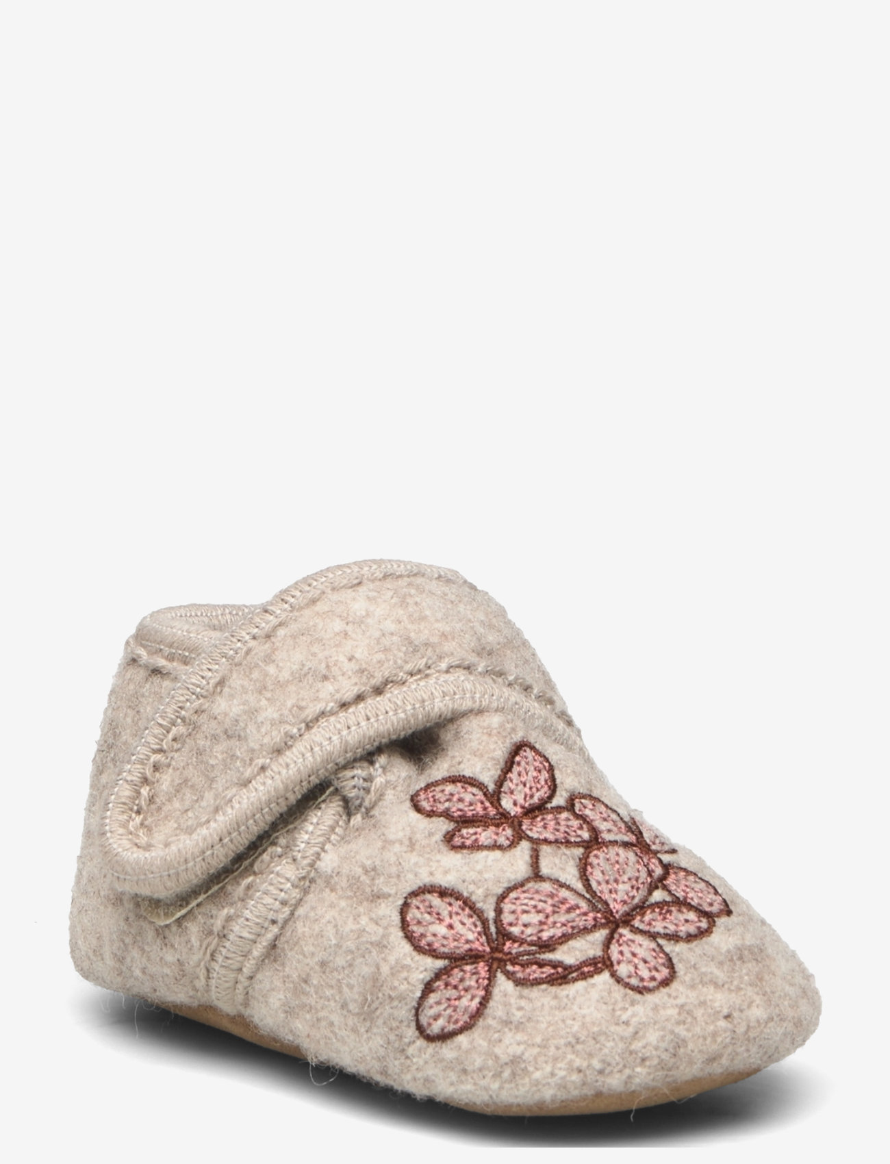 Melton - Hortensia wool slippers - beige melange - 0