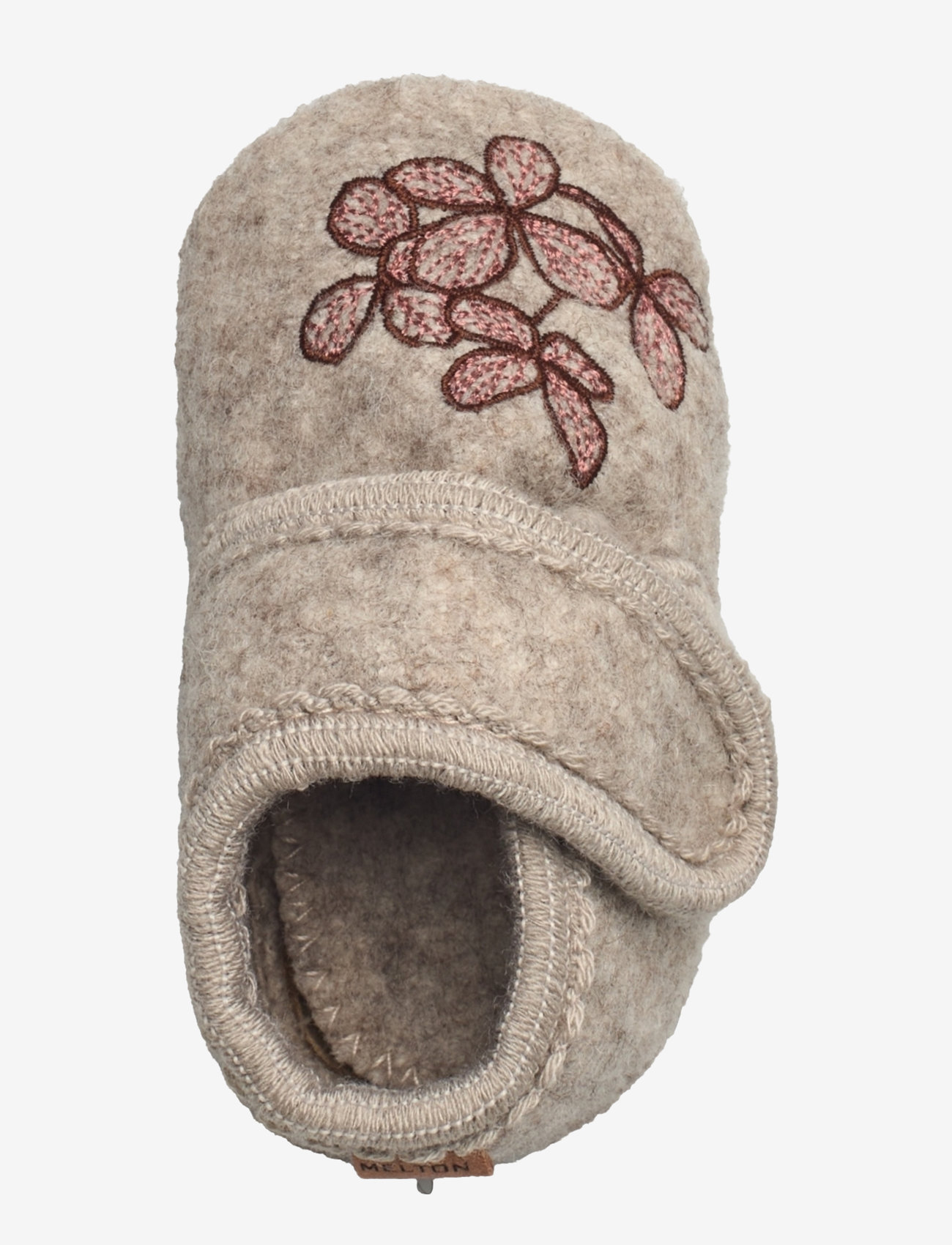 Melton - Hortensia wool slippers - beige melange - 3