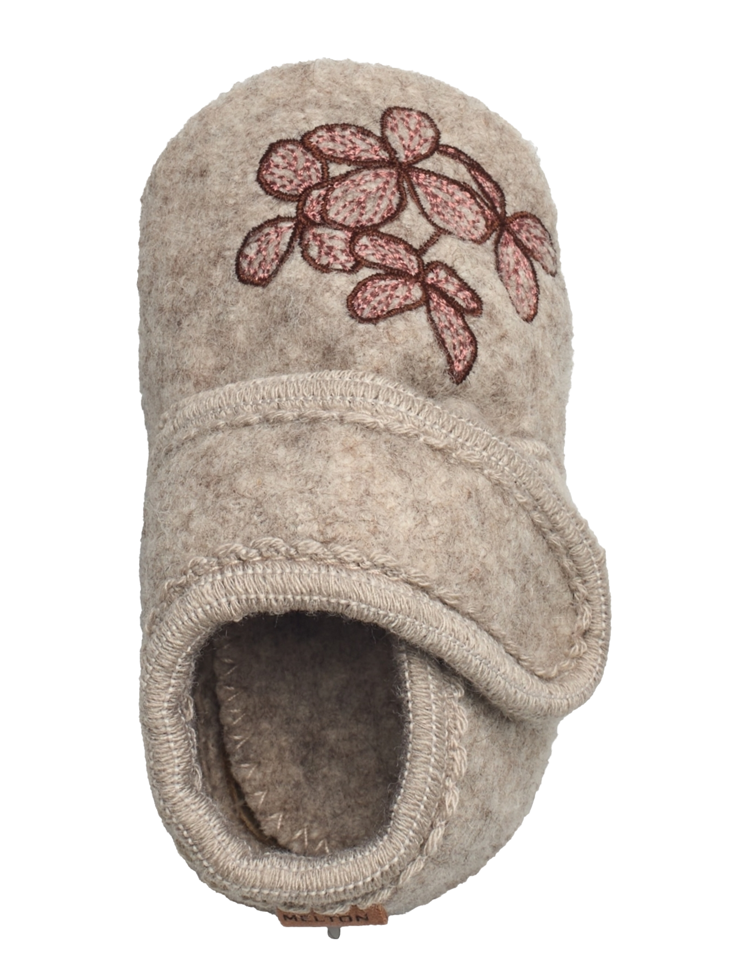 Melton - Hortensia wool slippers - beige melange - 3
