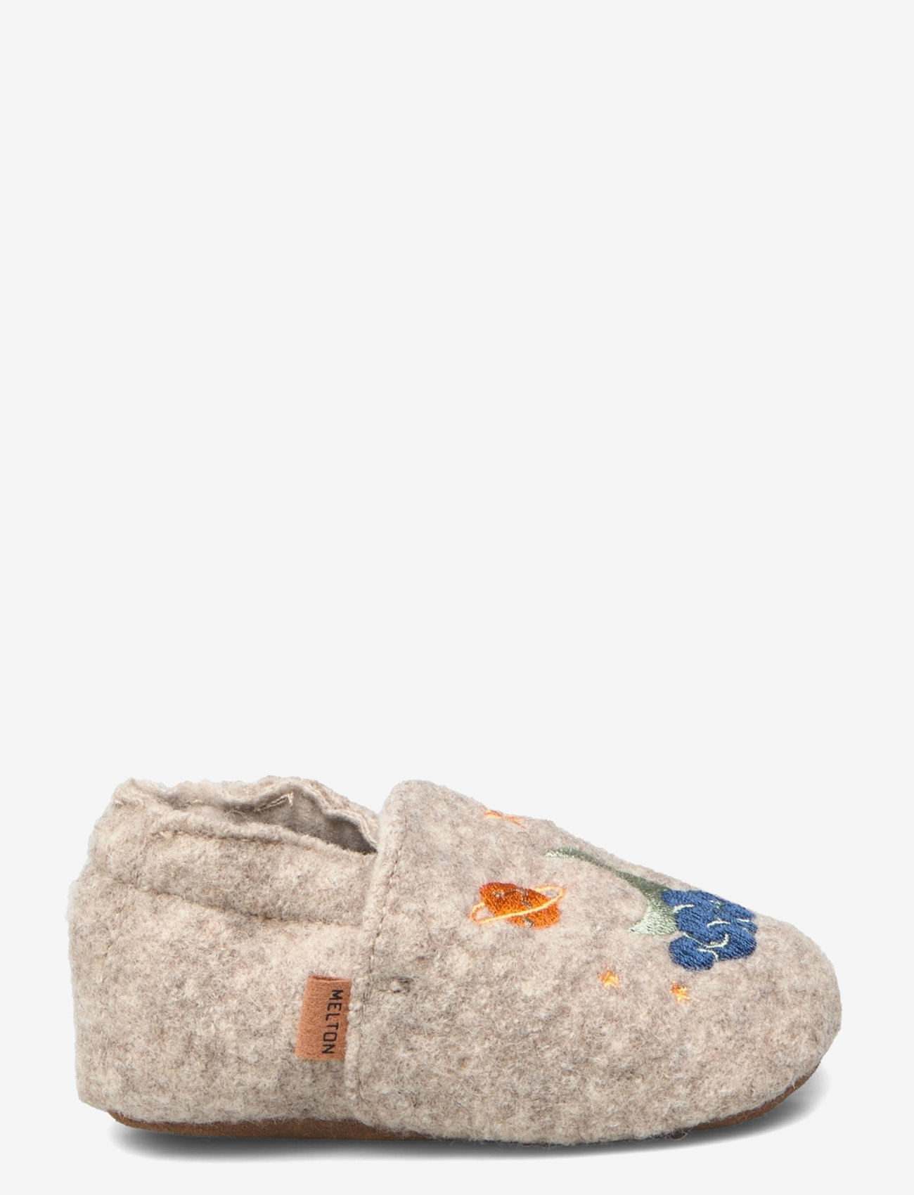 Melton - Universe wool slippers - beige melange - 1