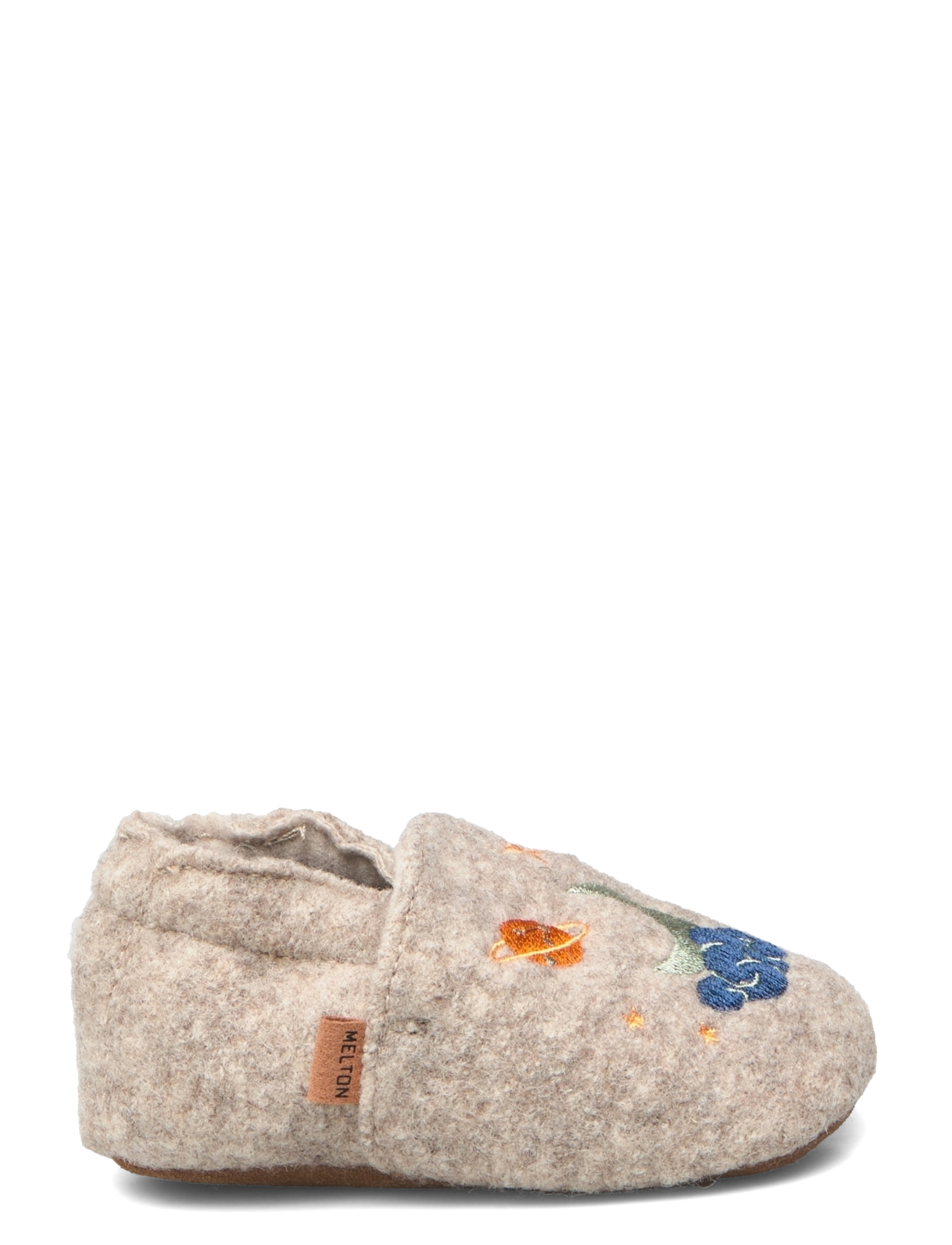 Melton - Universe wool slippers - beige melange - 1