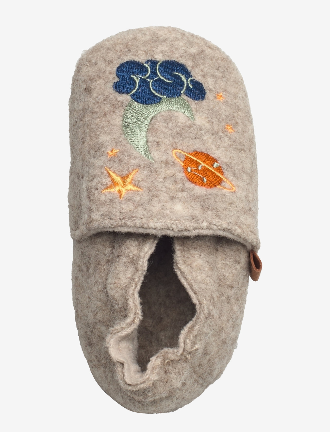 Melton - Universe wool slippers - beige melange - 3