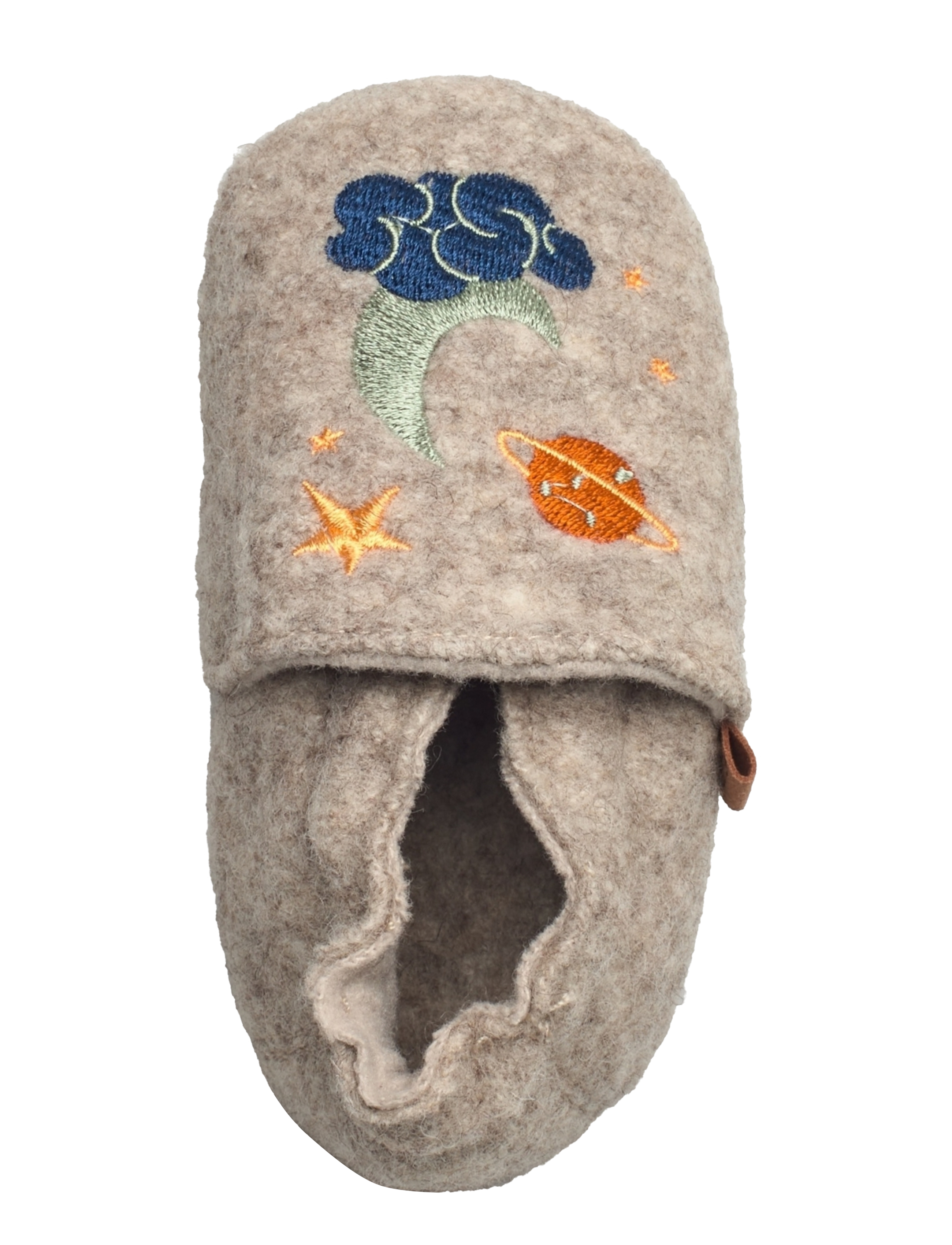 Melton - Universe wool slippers - beige melange - 3