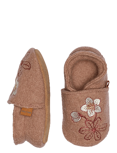 Winter Rose Wool Slippers - Hjemmesko