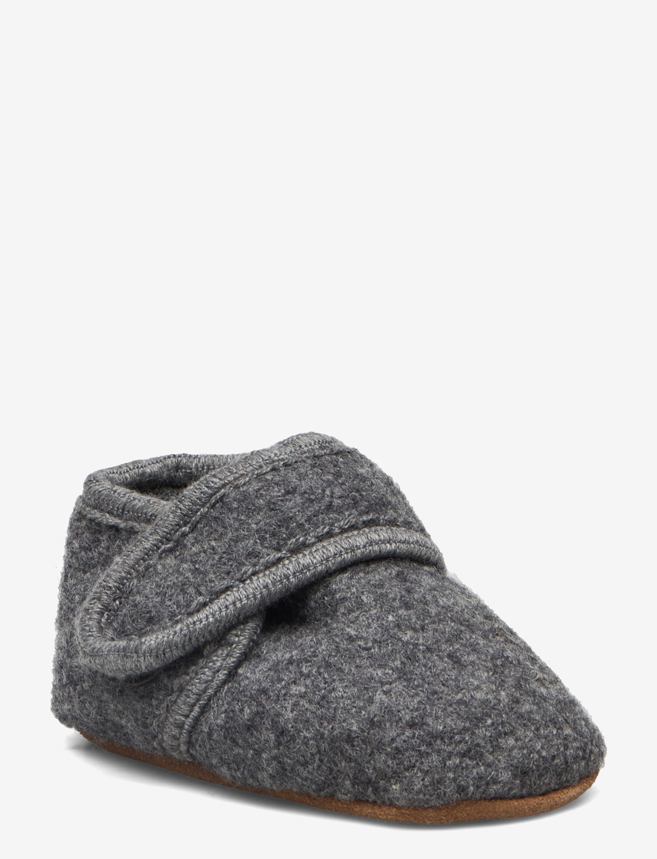 Melton - Classic wool slippers - babystrikstøvler - antracite - 0