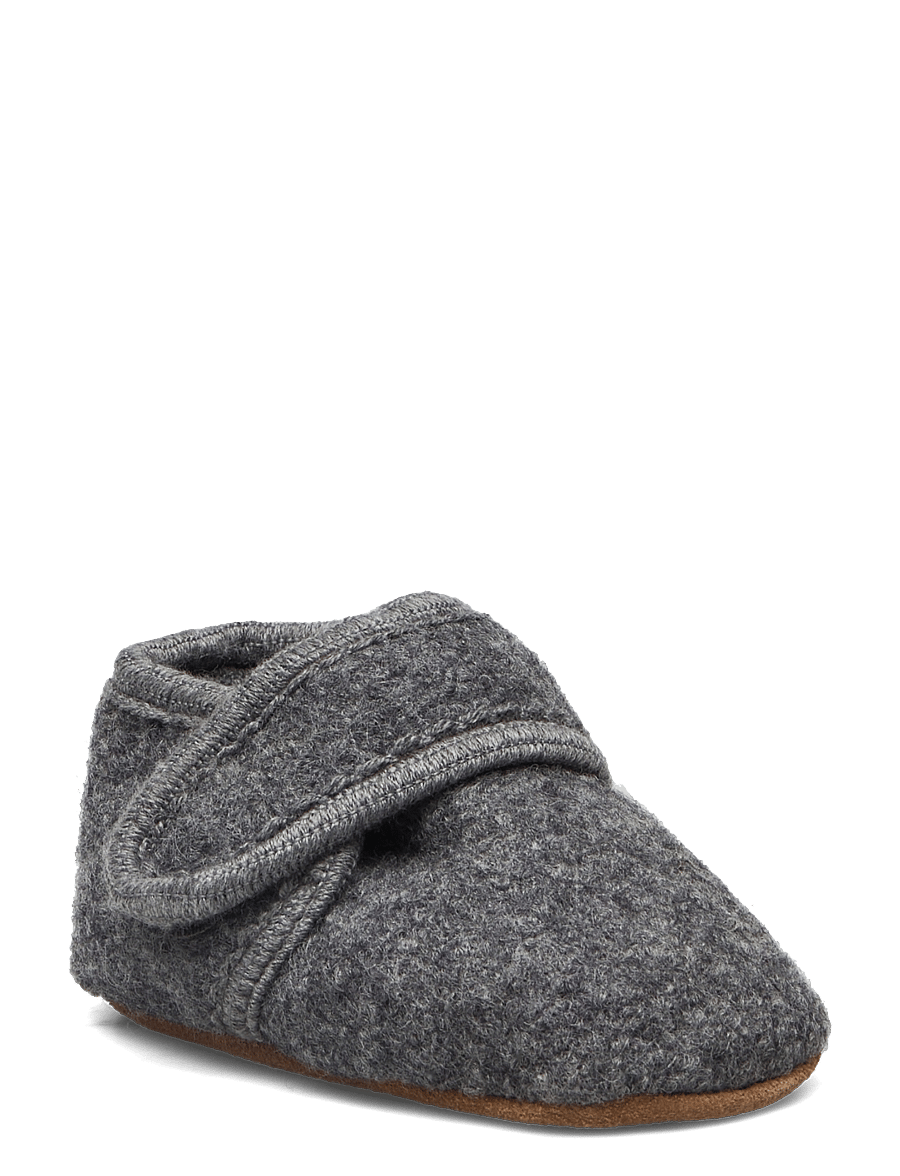 Melton - Classic wool slippers - beebipapud - antracite - 0