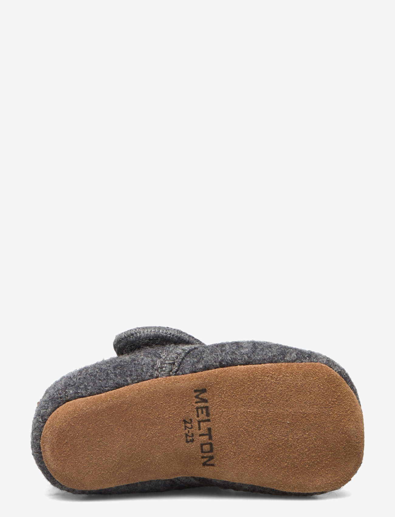 Melton - Classic wool slippers - babystrikstøvler - antracite - 4