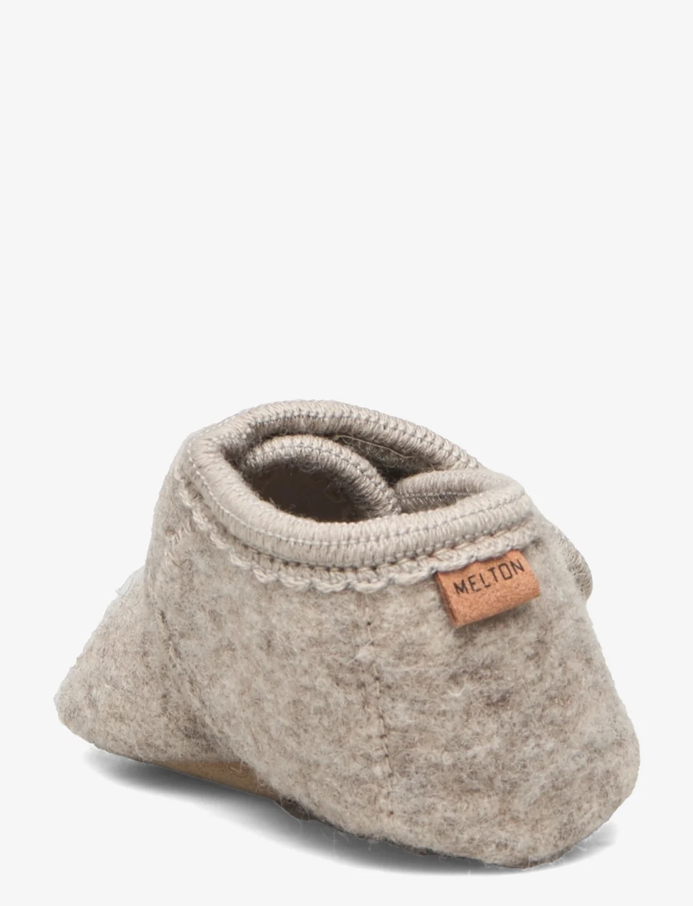 Melton - Classic wool slippers - baby booties - beige melange - 2
