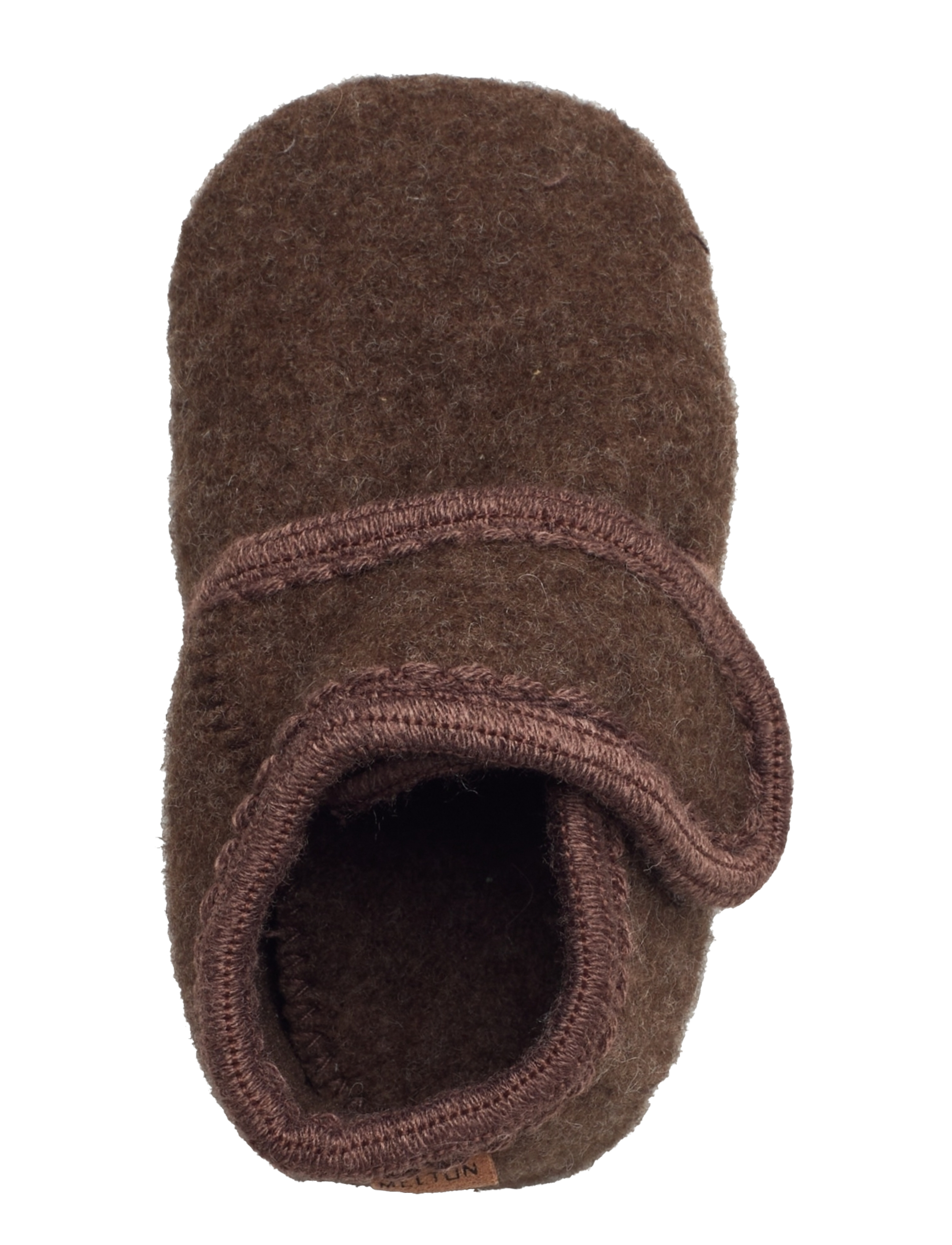 Melton - Classic wool slippers - baby booties - denver melange - 3