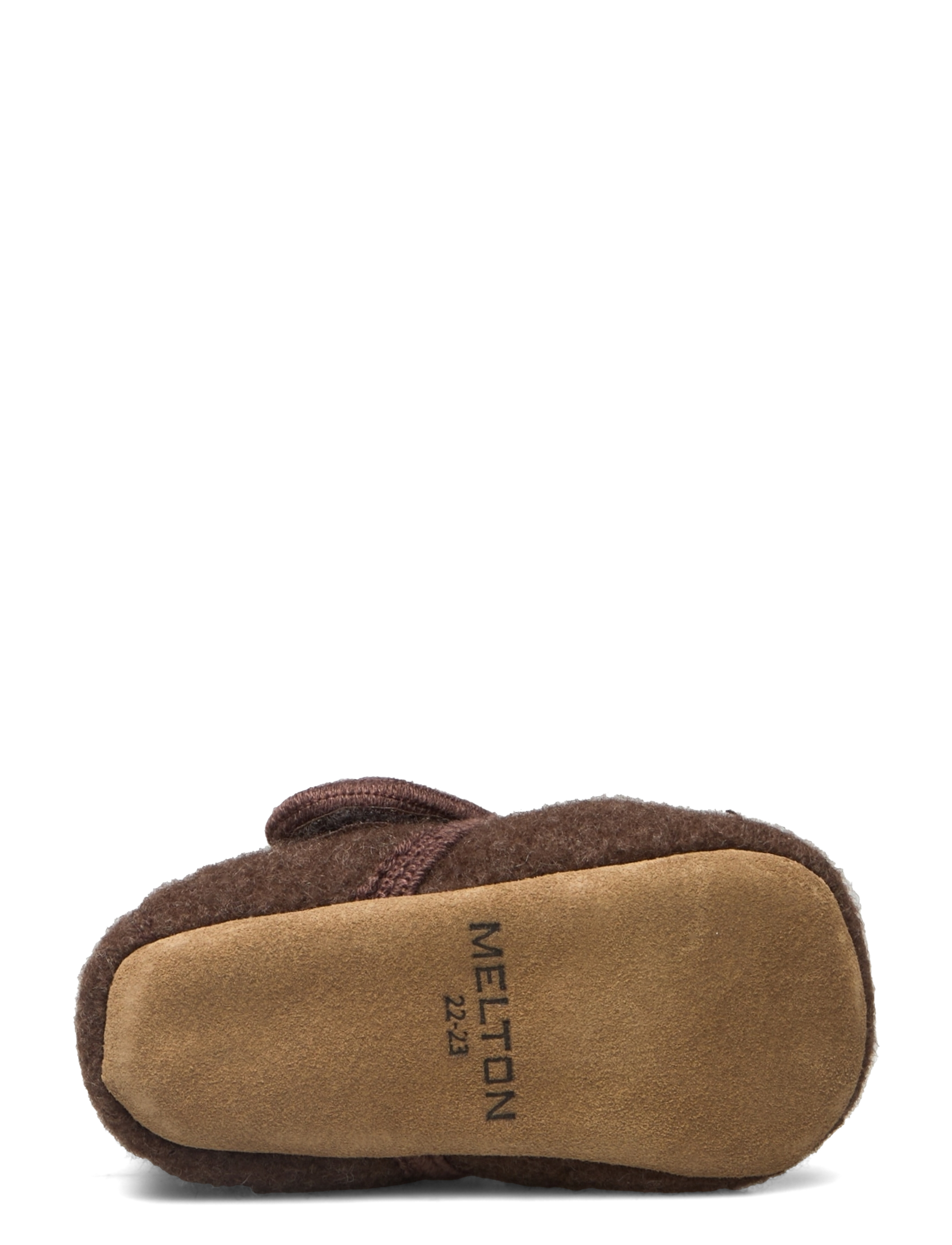 Melton - Classic wool slippers - baby booties - denver melange - 4