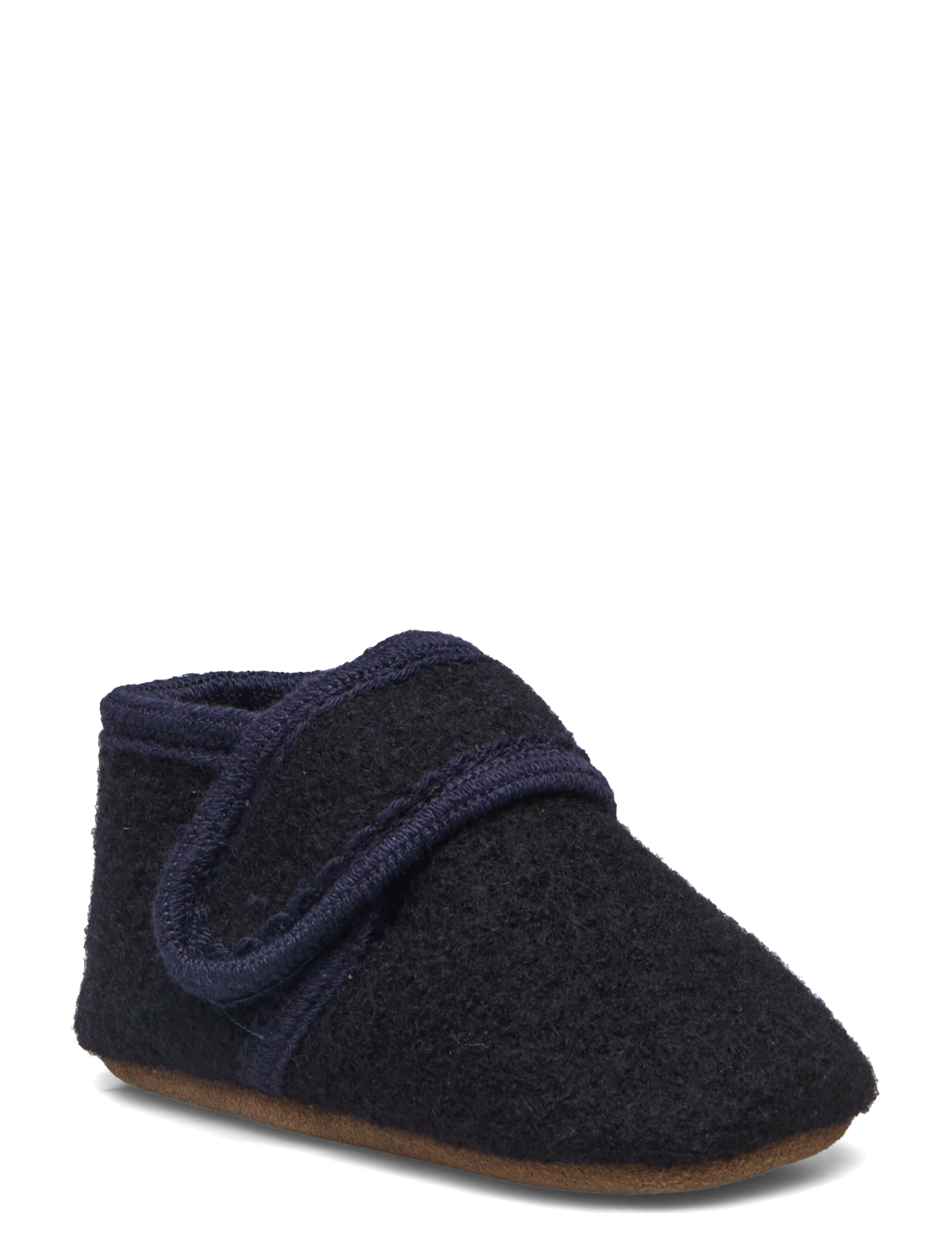 Melton Classic Wool Slippers, 16/19, Schuhe, Marineblau - Slippers & Indoor Kinder