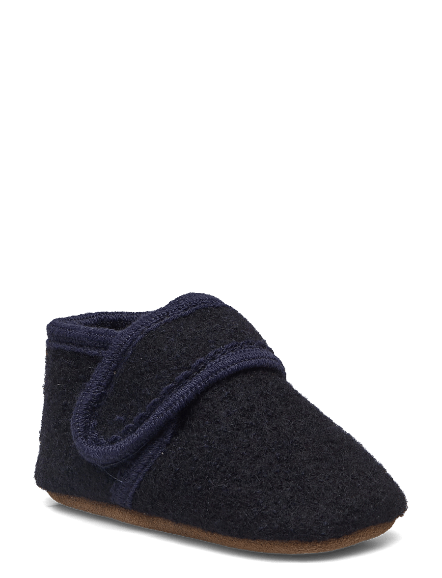 Melton - Classic wool slippers - beebipapud - marine - 0