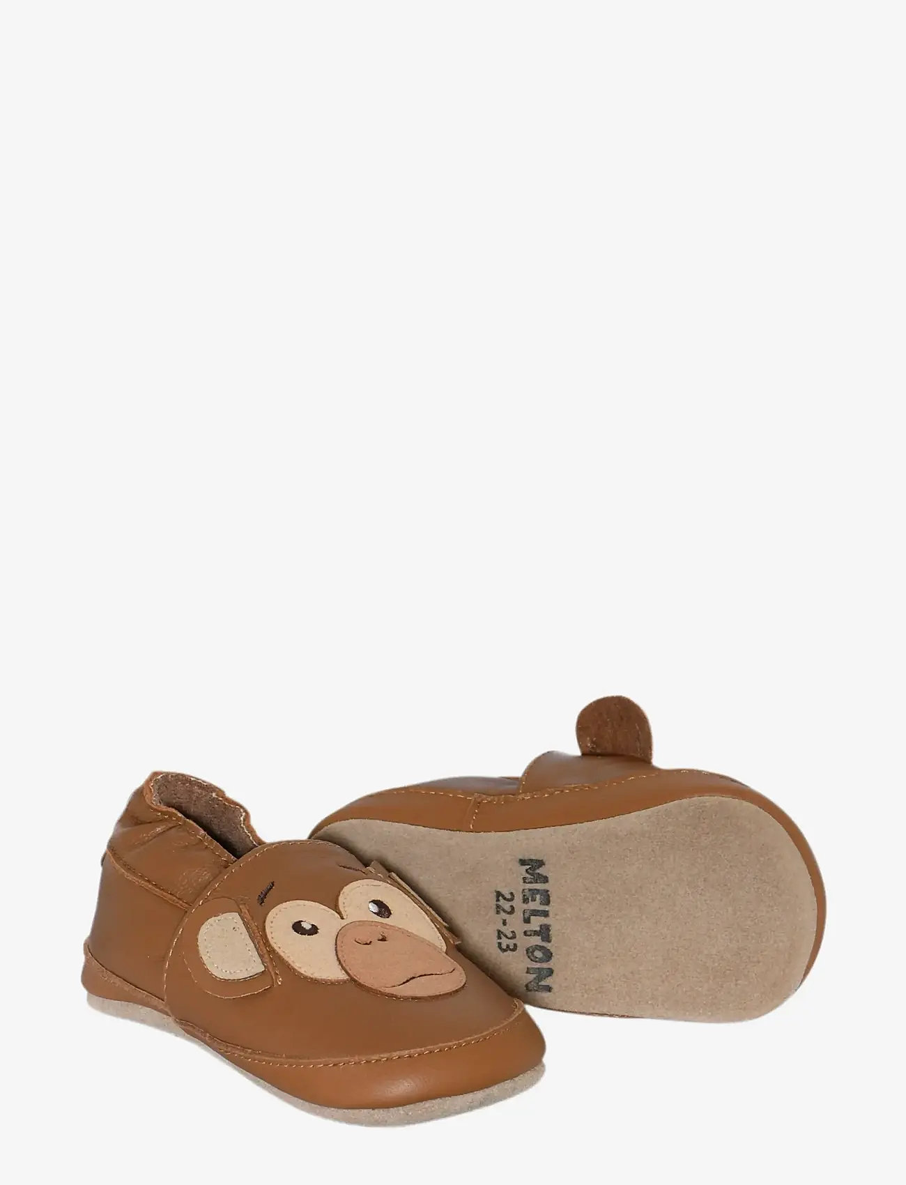 Melton - Monkey leather slippers - kingiideed - cognac - 1