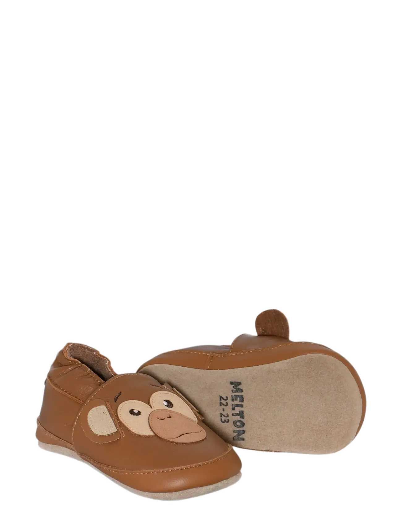 Melton - Monkey leather slippers - gaveidéer - cognac - 1