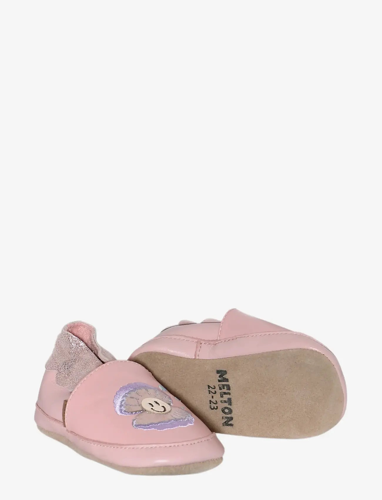Melton - Shell leather slippers - baby tossor - rose grey - 1