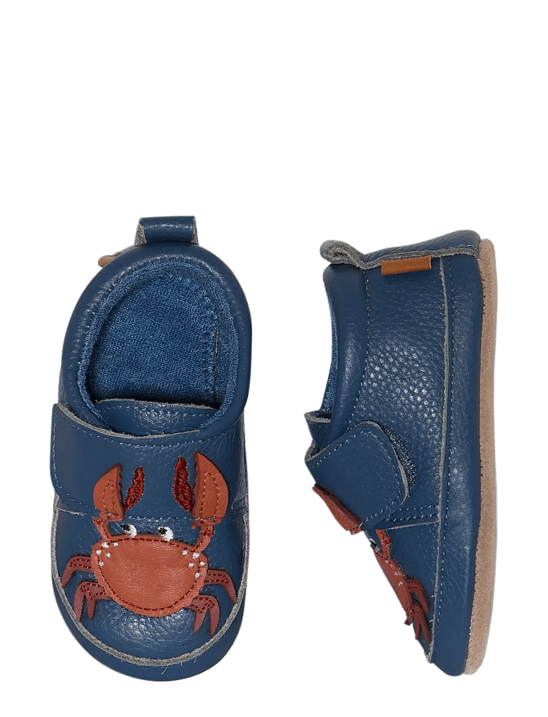 Melton - Crabbie leather slippers - slippers - blue shadow - 0