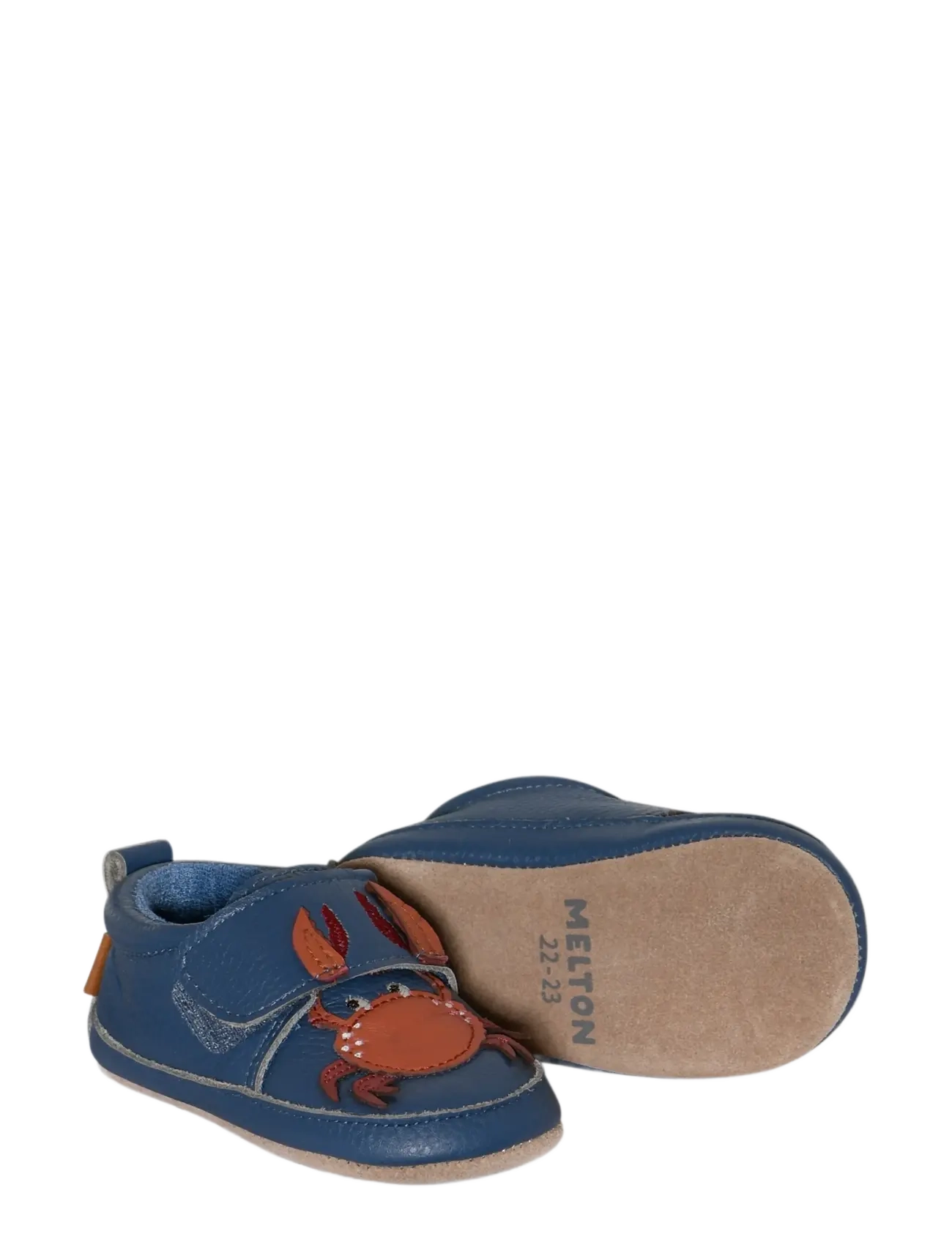 Melton - Crabbie leather slippers - sussid - blue shadow - 1