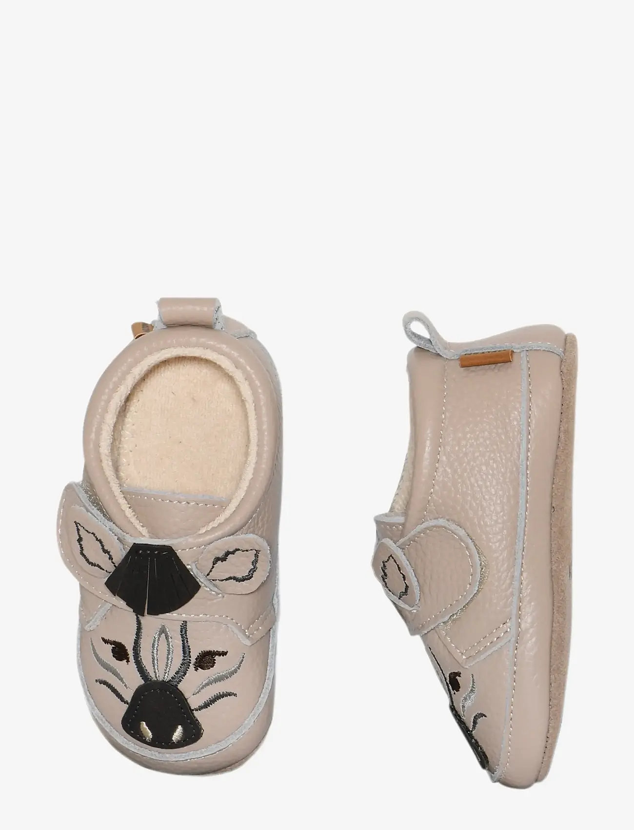 Melton - Zebra leather slippers - hjemmesko - oxford tan - 0