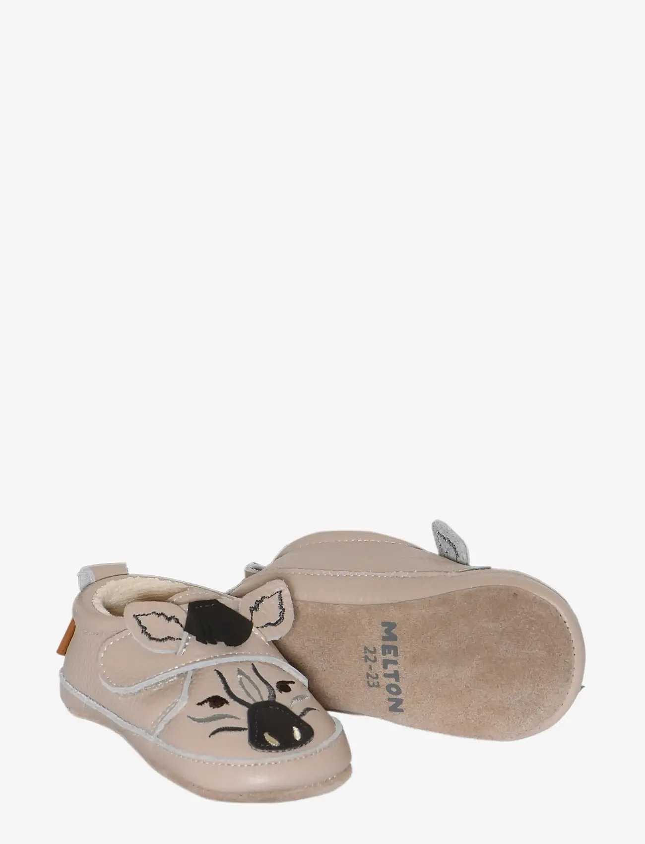 Melton - Zebra leather slippers - hjemmesko - oxford tan - 1