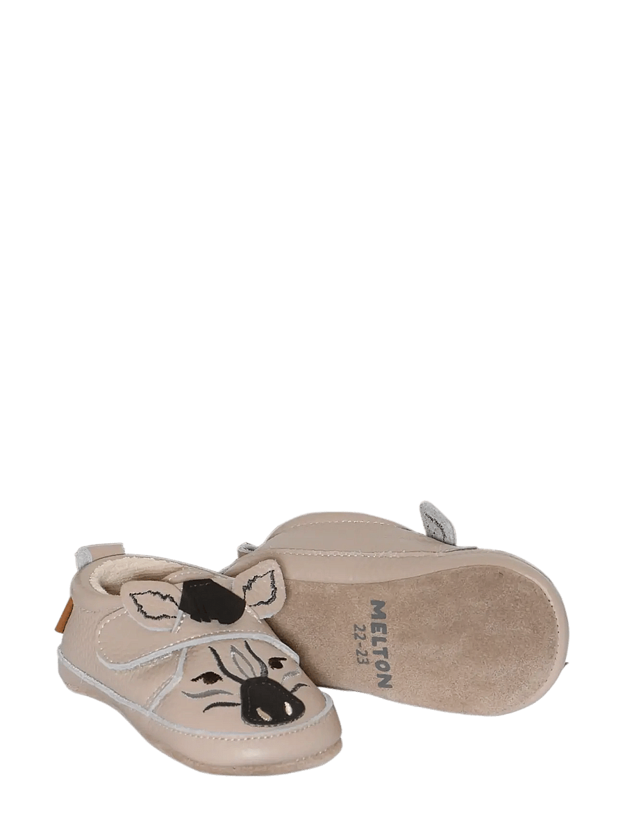 Melton - Zebra leather slippers - hausschuhe - oxford tan - 1