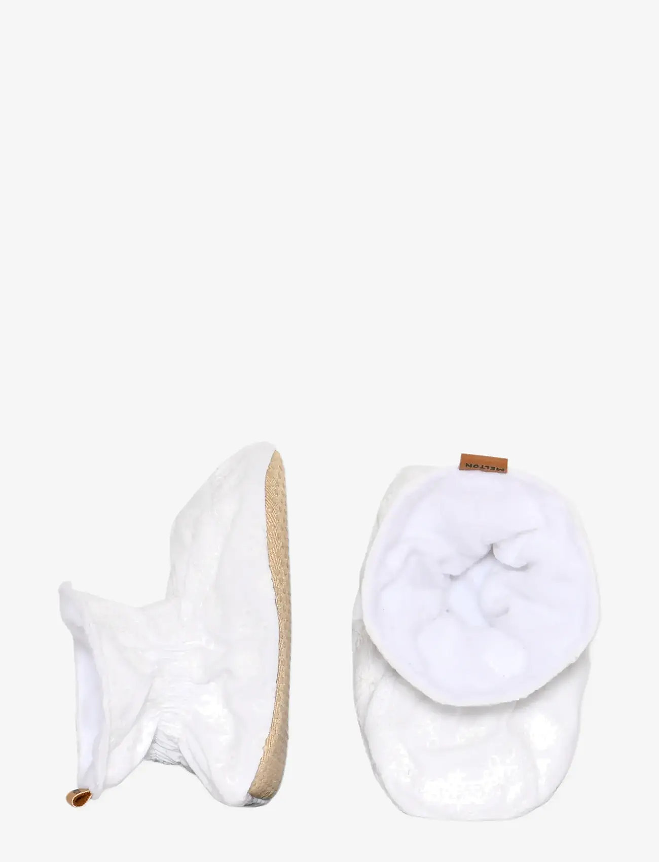 Melton - Lace textile slippers - kingiideed - white - 0