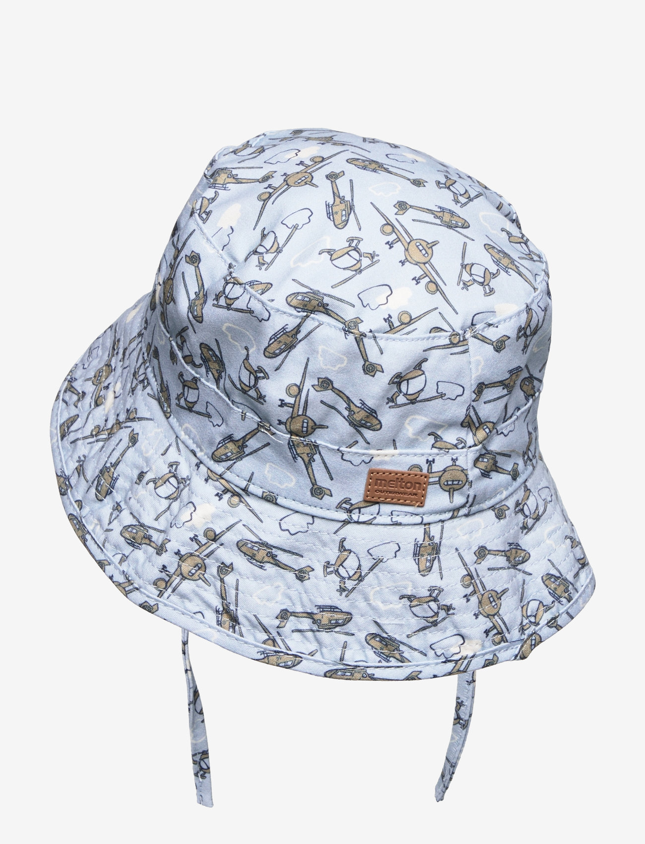 Melton - Bucket Hat w/print - vinteraccessoarer - dusty light blue - 1
