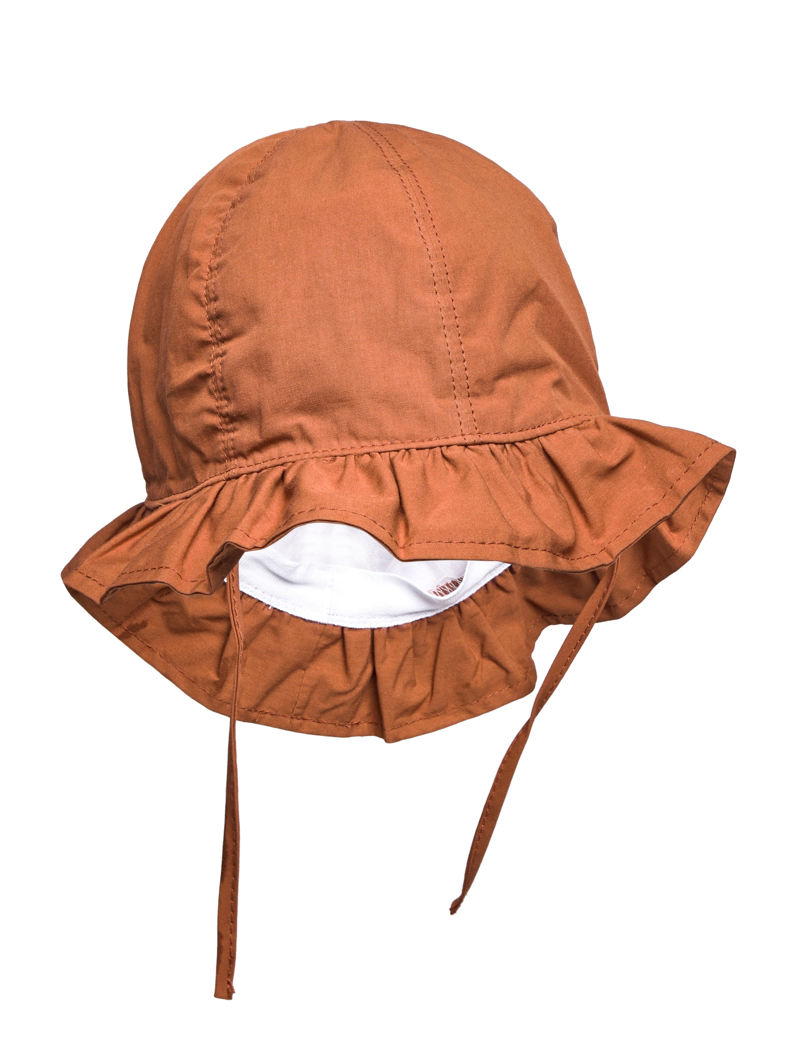 Melton Bell Hat - Solid, 55, Brown, Tilbehør > Solhatte, Børn