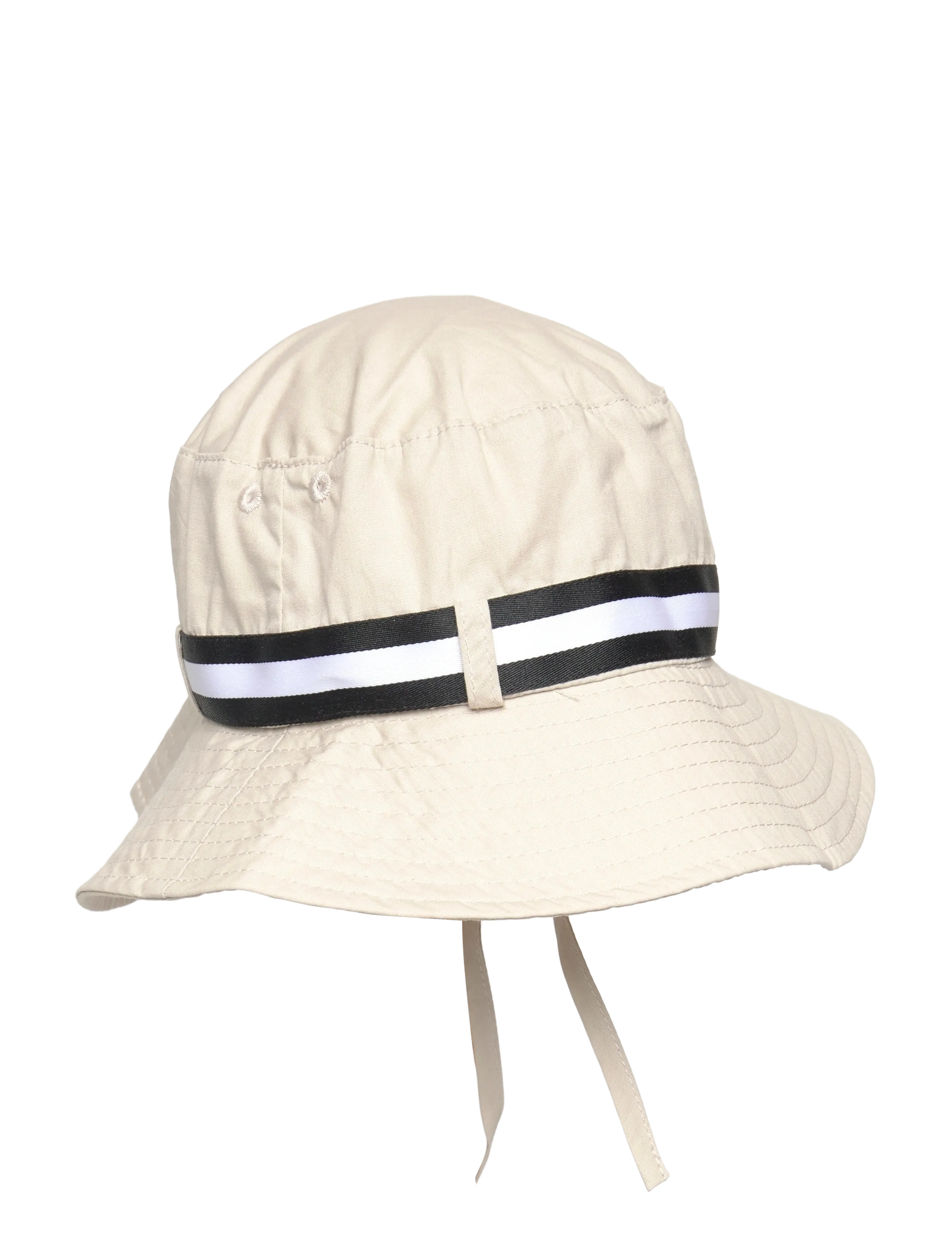 Melton Cotton Fishermanshat w. Belt - Bucket mütsid - CHATEAU GREY / cream