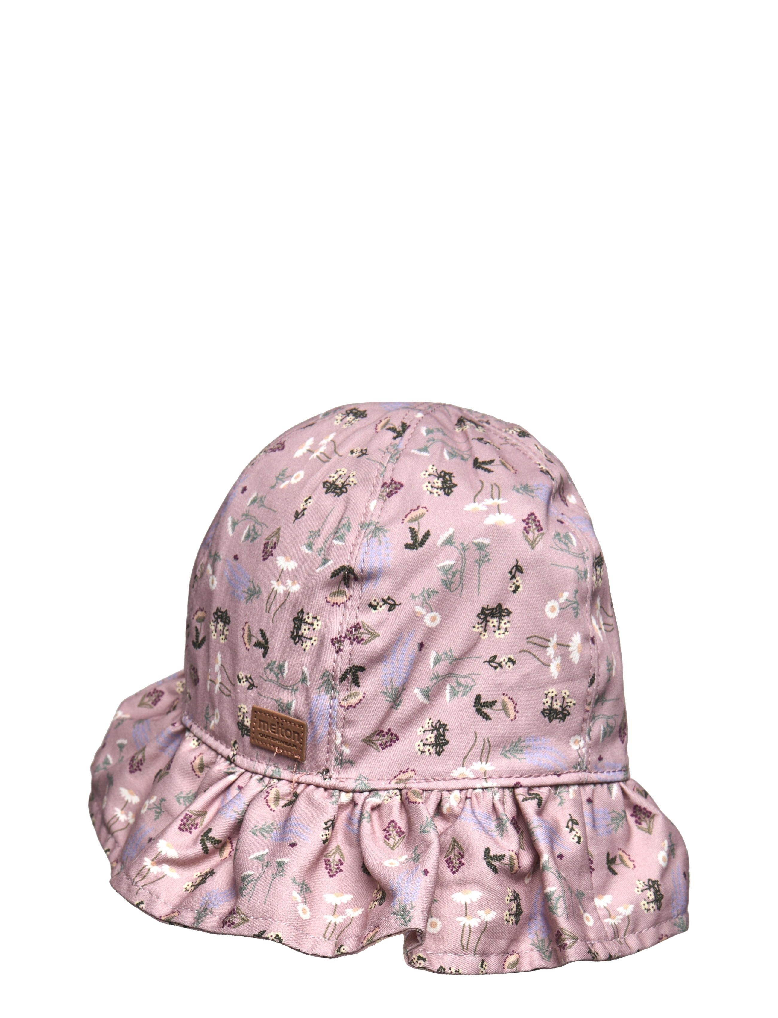 Melton - Bell Hat w/print - solhatte - alt rosa - 1