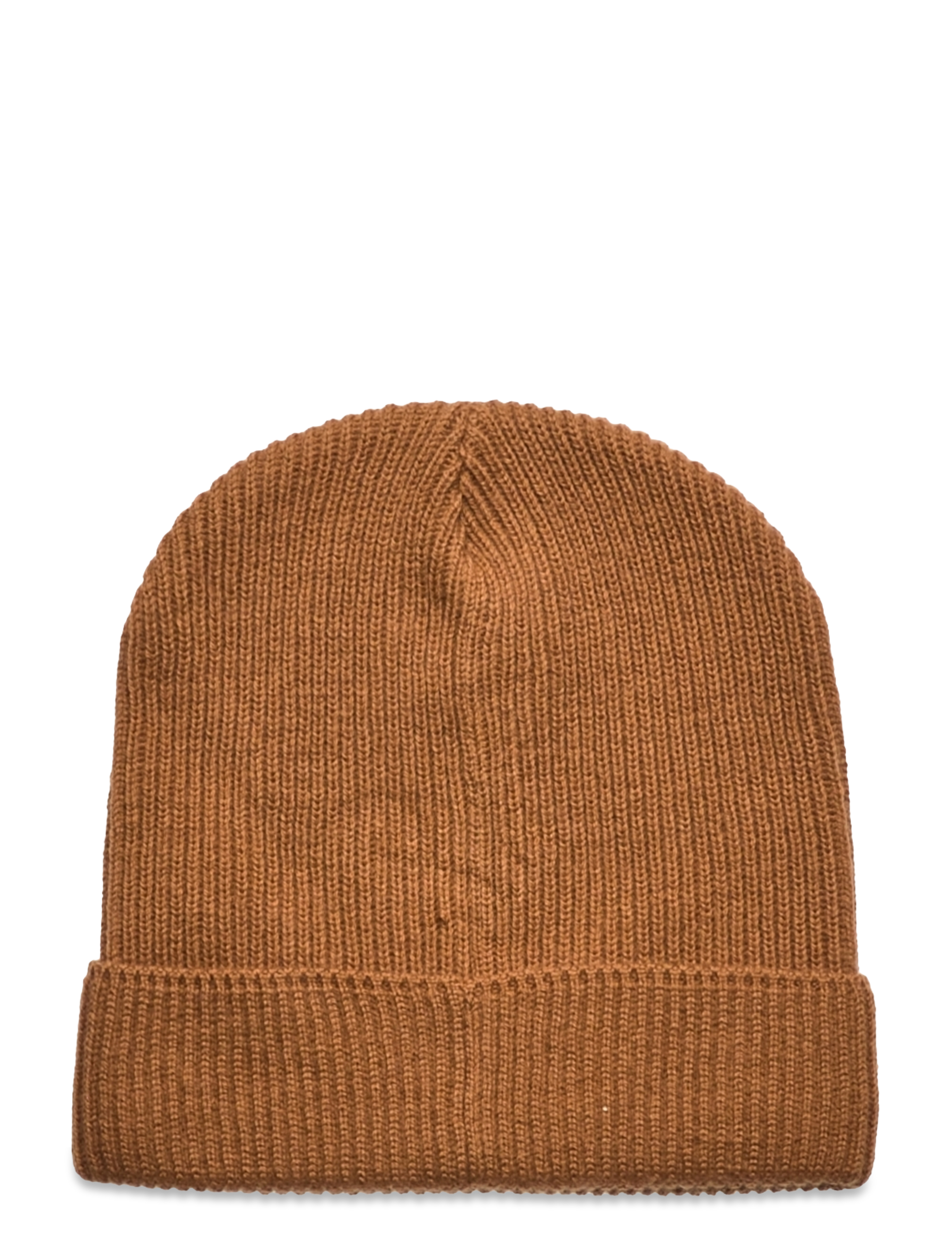 Melton - Basic ribbed beanie - cashew - 1