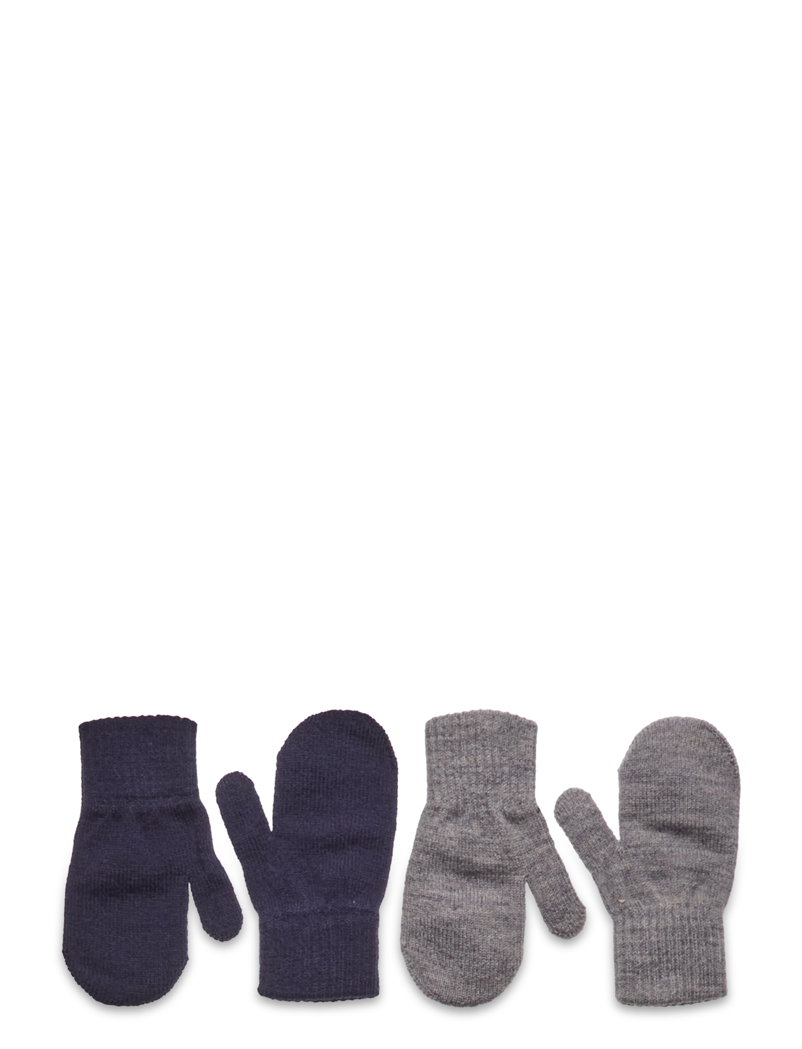 Melton Comfy Mittens 2-Pack, 0-1Y, Gloves & Mittens, Marineblau - Kinder