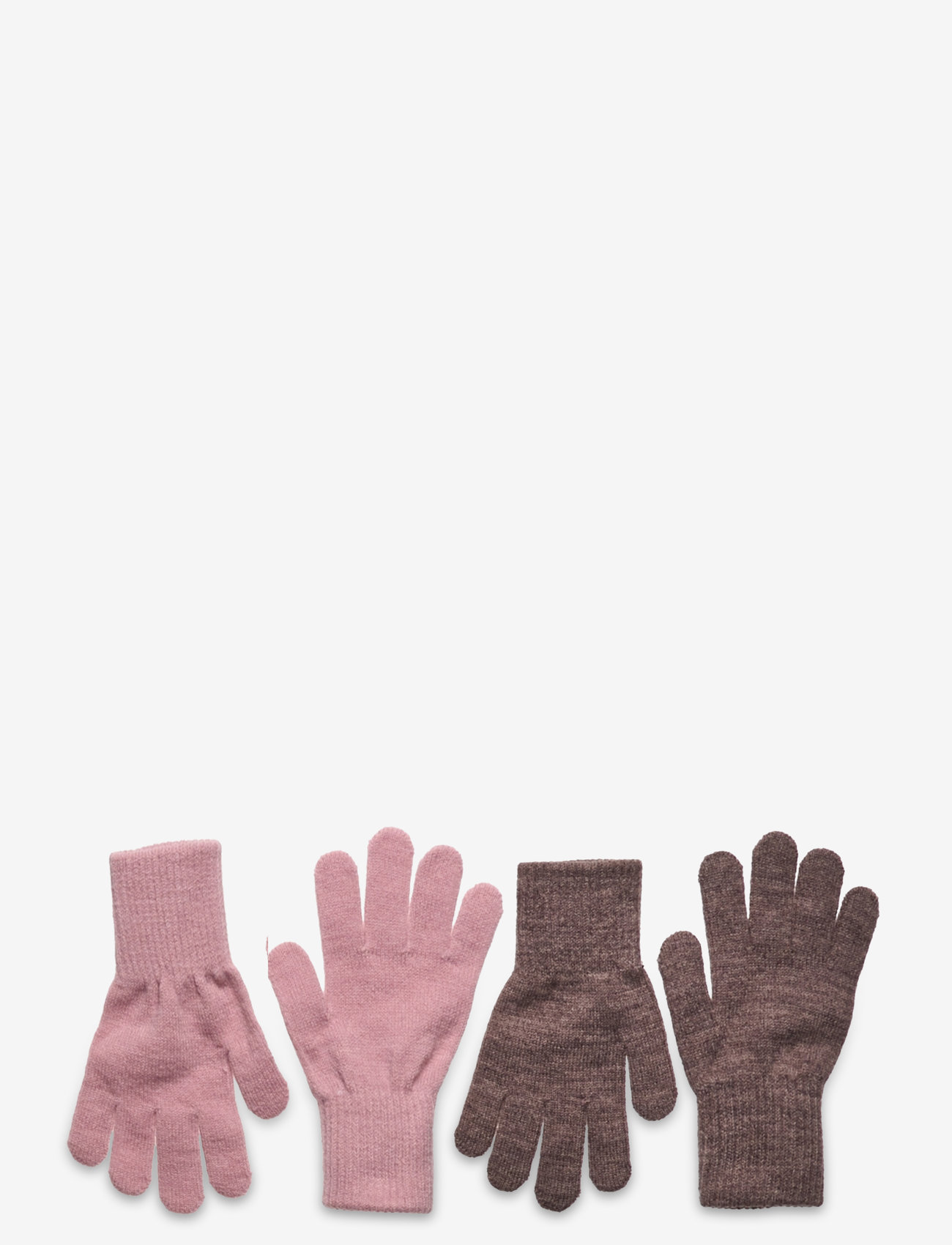 Melton - Comfy gloves 2-pack - aksessuaarid - mix denver mel alt rosa - 0