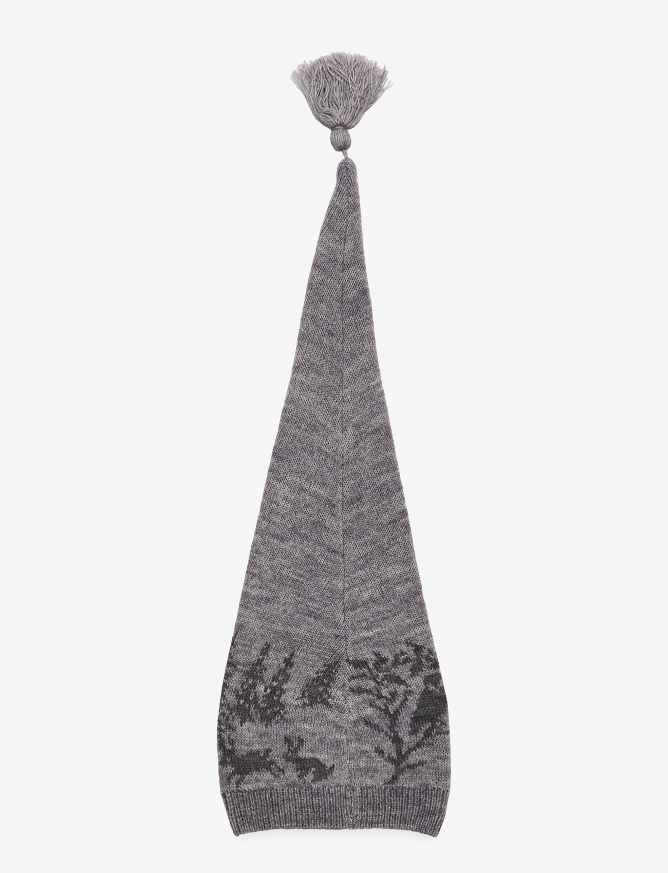 Melton - Christmas hat w.forrest-tassel - aksessuaarid - light grey mel. - 1