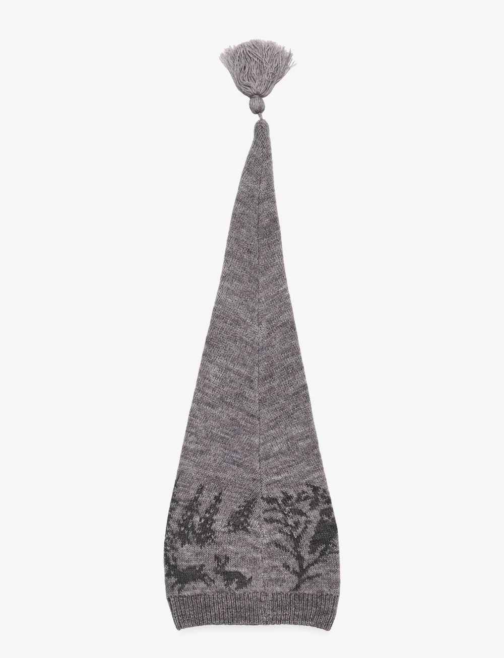 Melton - Christmas hat w.forrest-tassel - beanies - light grey mel. - 1