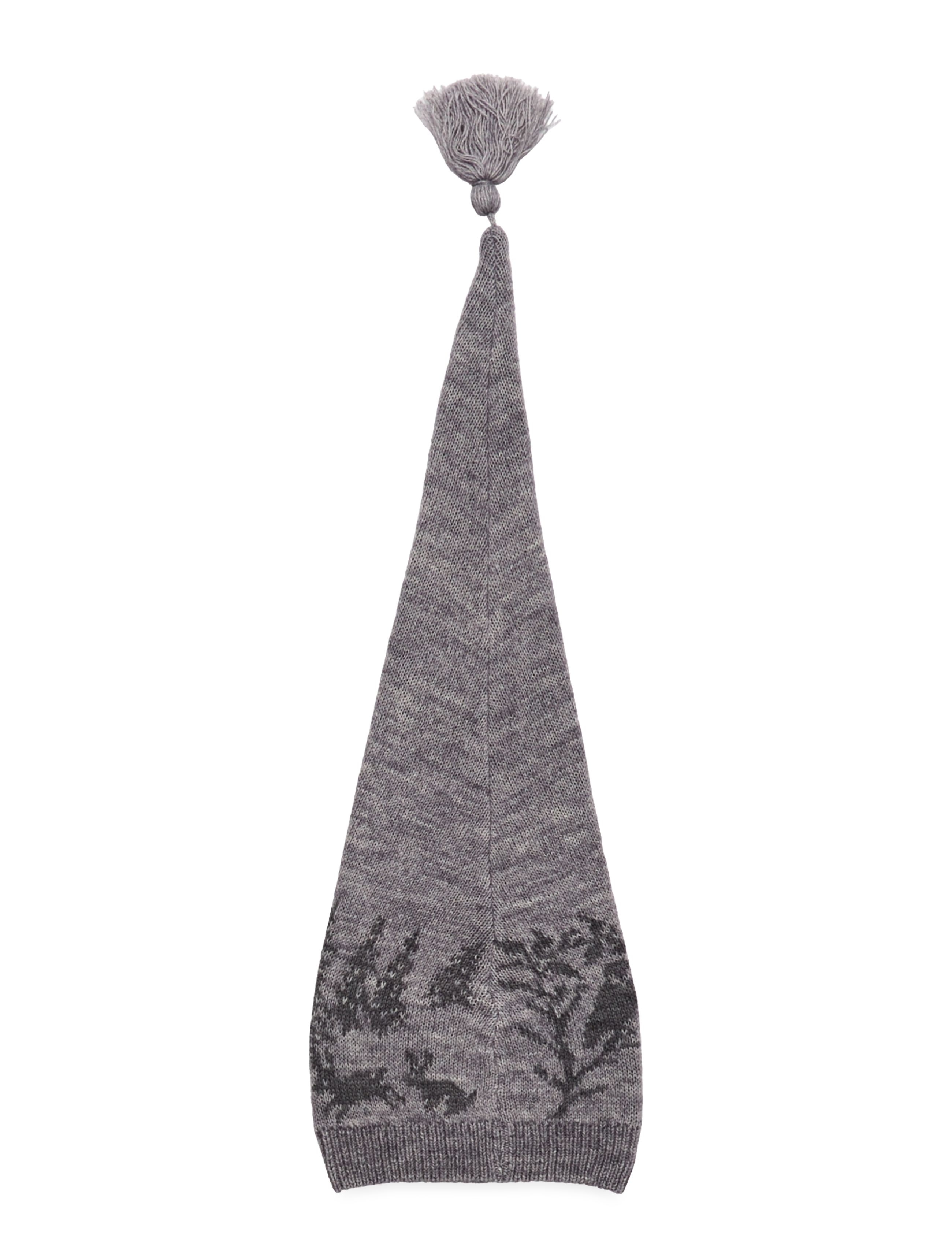 Melton - Christmas hat w.forrest-tassel - beanies - light grey mel. - 1