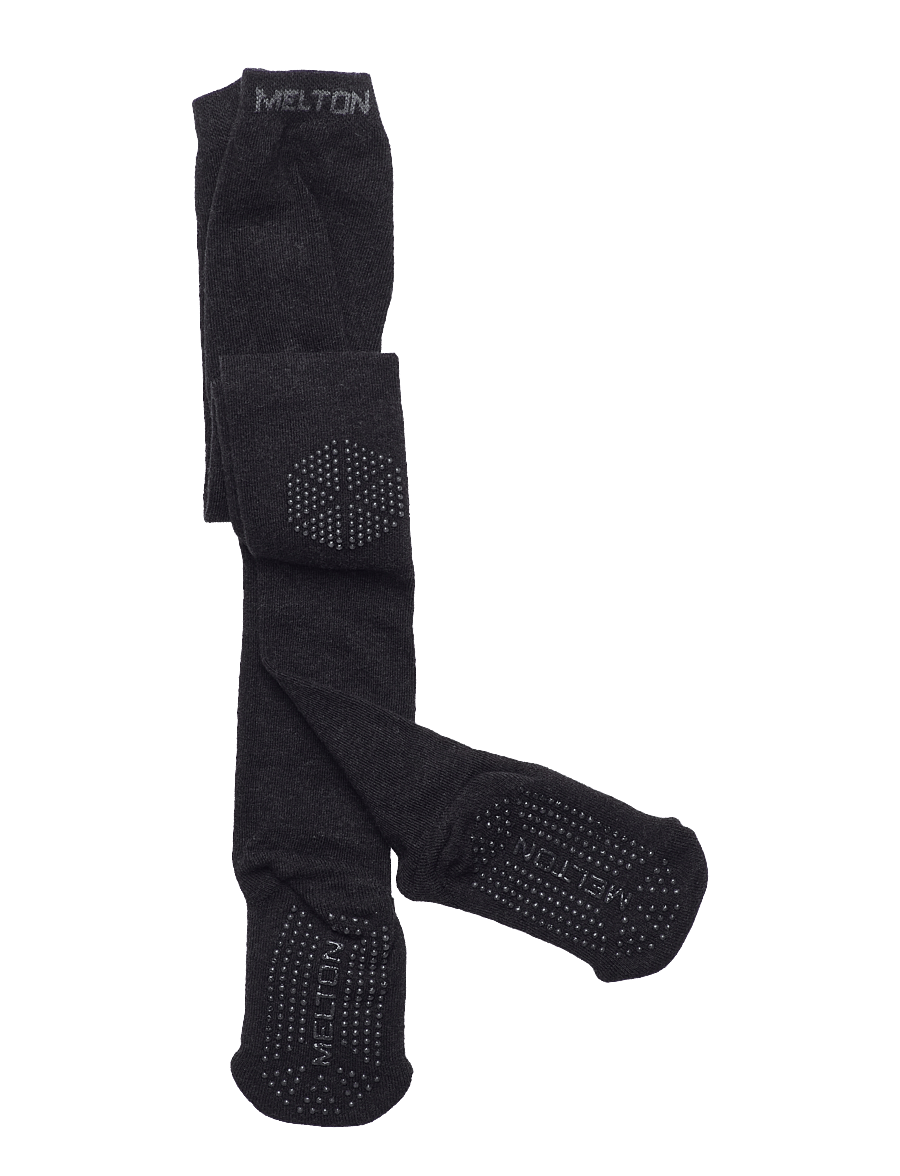Melton - Cotton tights - anti-slip - strømpebukser - dark grey mel. - 1
