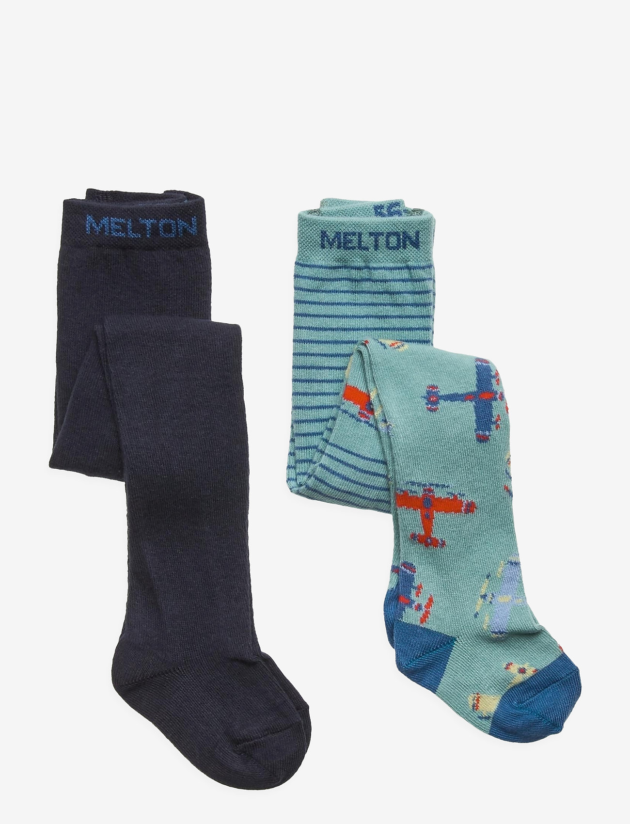 Melton - Gavin 2-pack tights - blue - 0