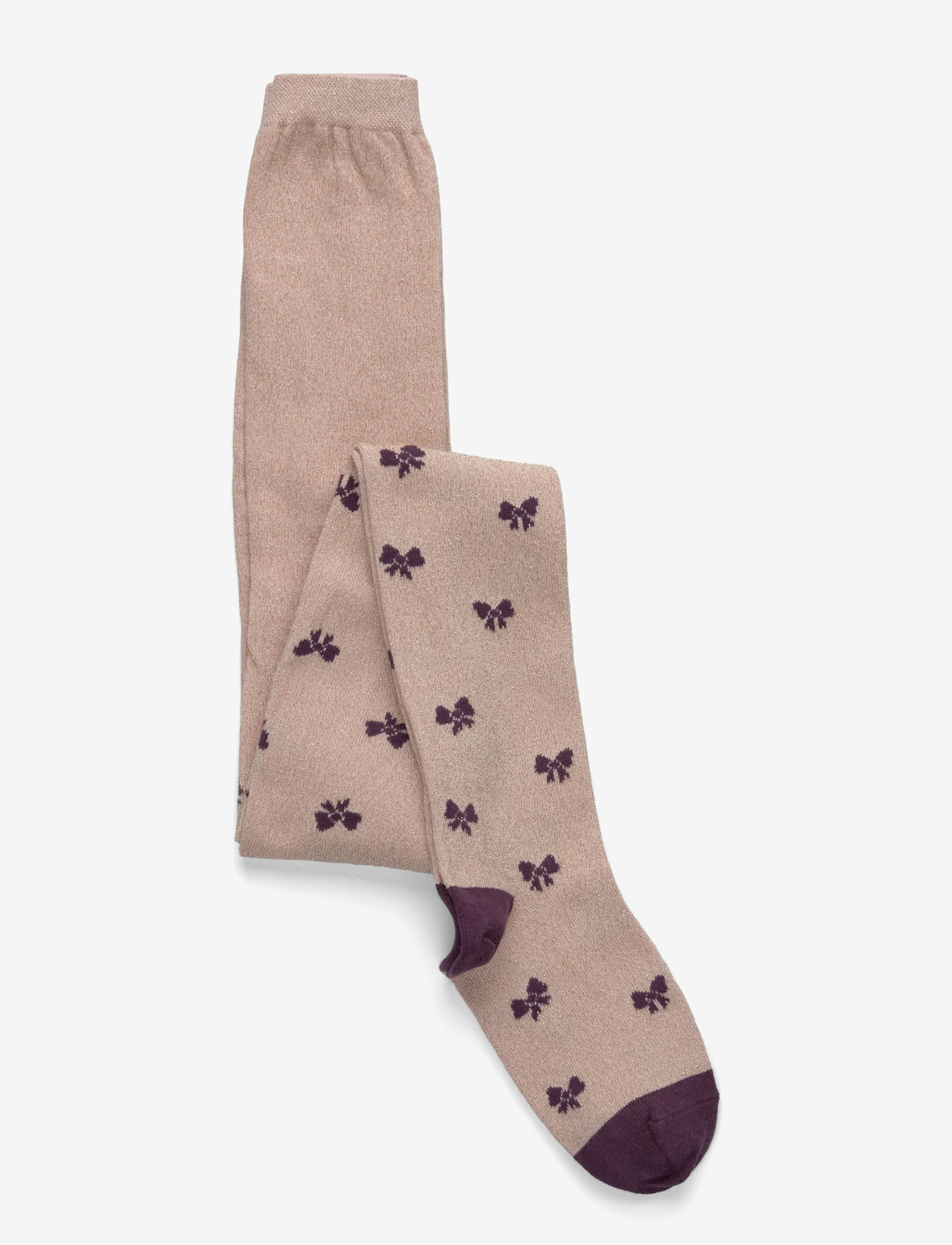 Melton - Bows glitter tights - crystal pink - 0