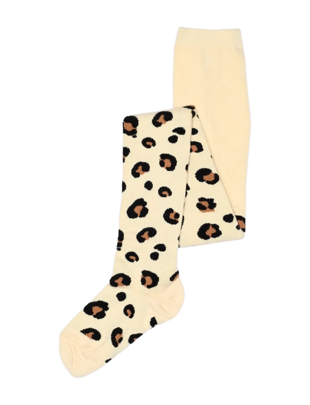 Melton Leopard tights - Socks & Tights - SHORTBREAD / cream